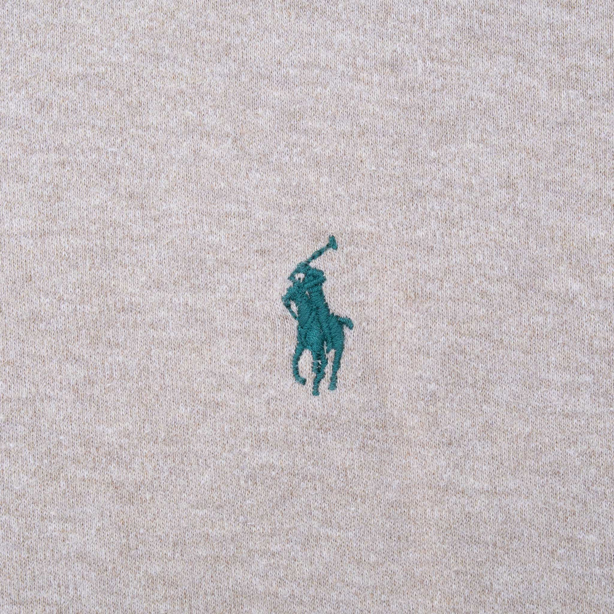 Vintage Ralph Lauren Beige Turtle Neck Long Sleeve Tee Shirt 1990S Large