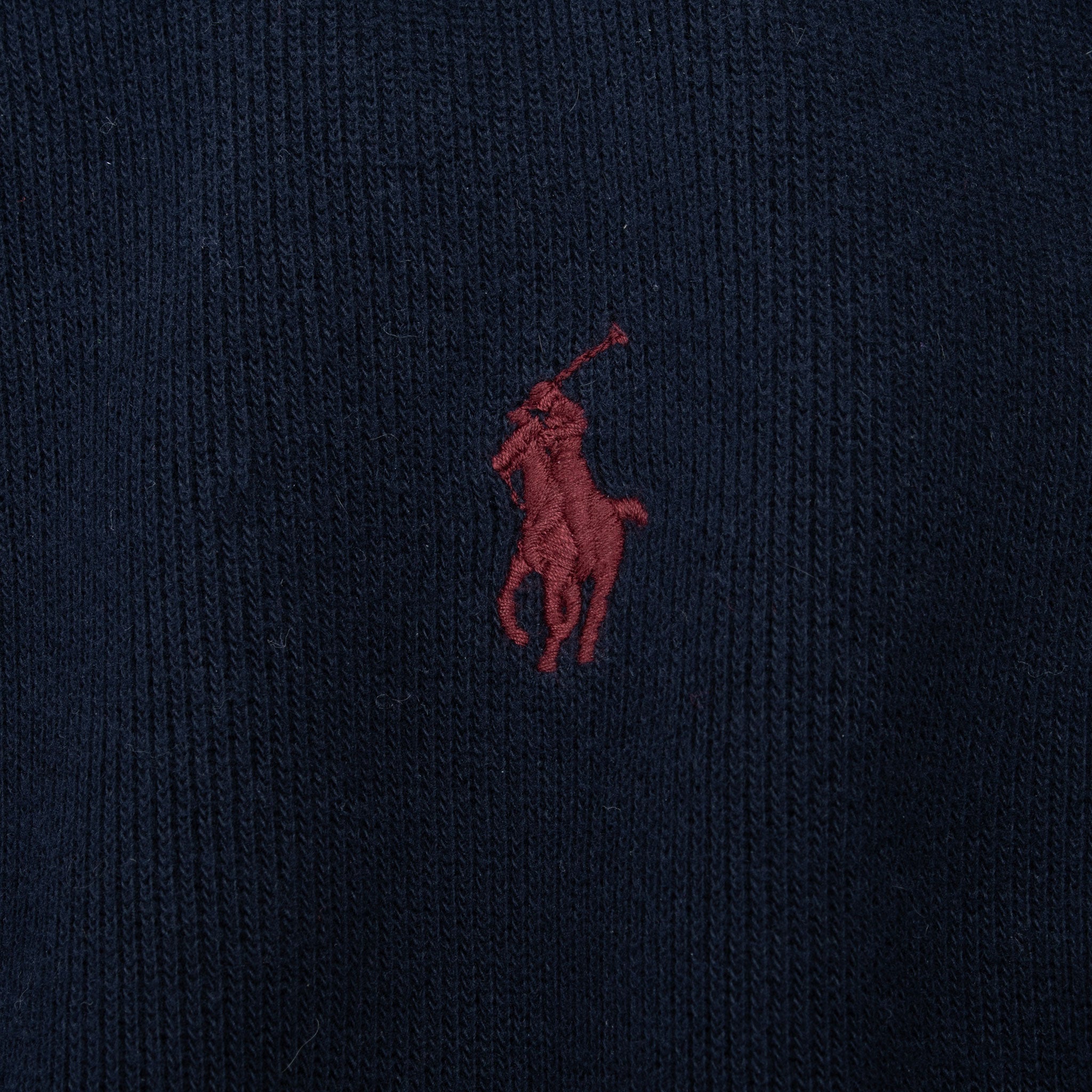 Vintage Polo Ralph Lauren Navy Blue Quarter 1/4 Zip Sweater 1990s Size Medium