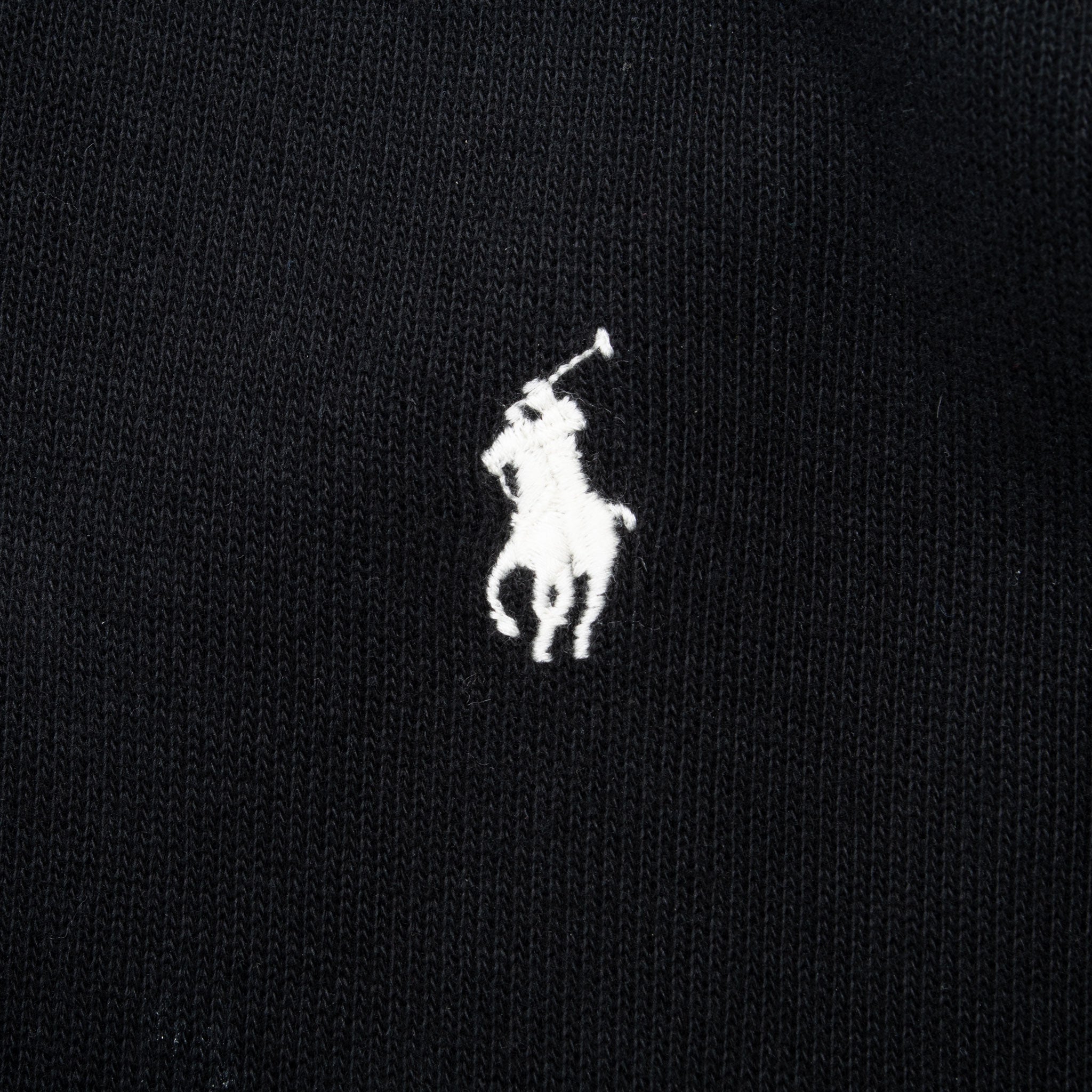 Vintage Polo Ralph Lauren Black Quarter 1/4 Zip Sweater Size Large