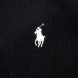 Vintage Polo Ralph Lauren Black Quarter 1/4 Zip Sweater Size Large