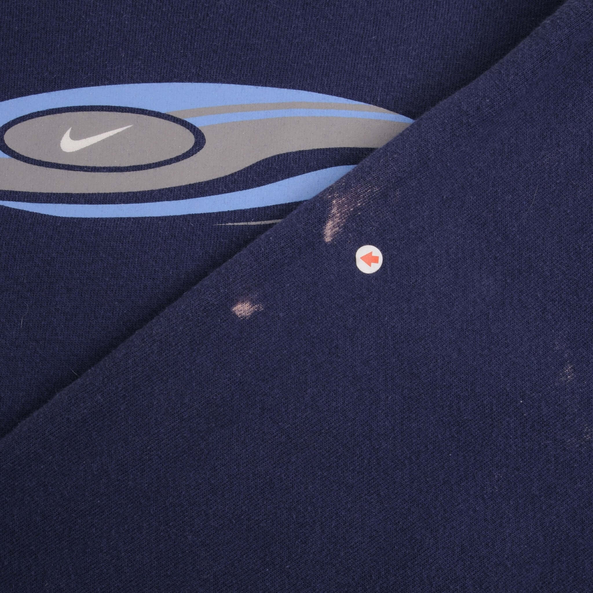 VINTAGE NIKE SURF SWOOSH NAVY BLUE SWEATSHIRT 1990S SIZE MEDIUM MADE IN USA