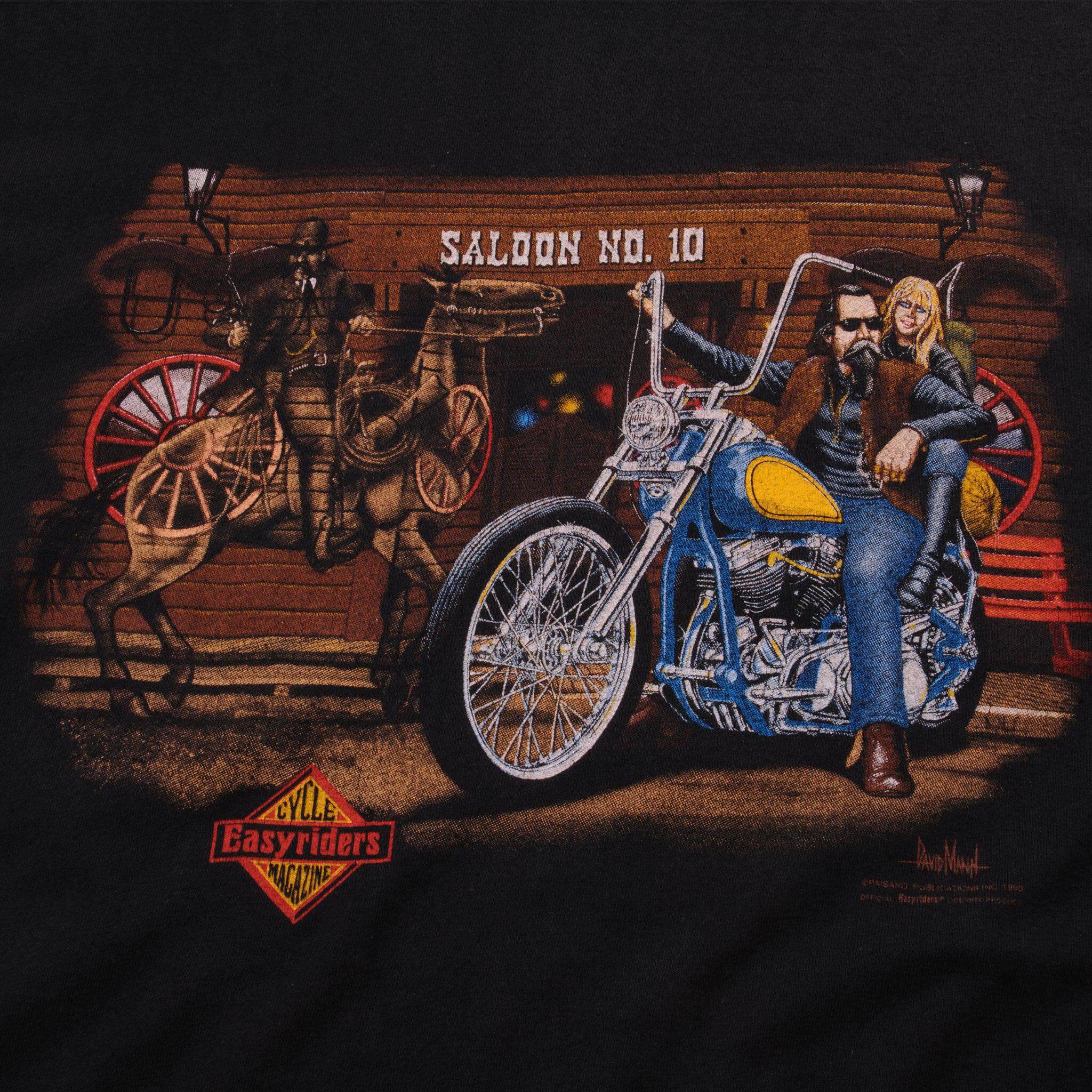 VINTAGE EASY RIDERS TEE SHIRT 1990s SIZE MEDIUM