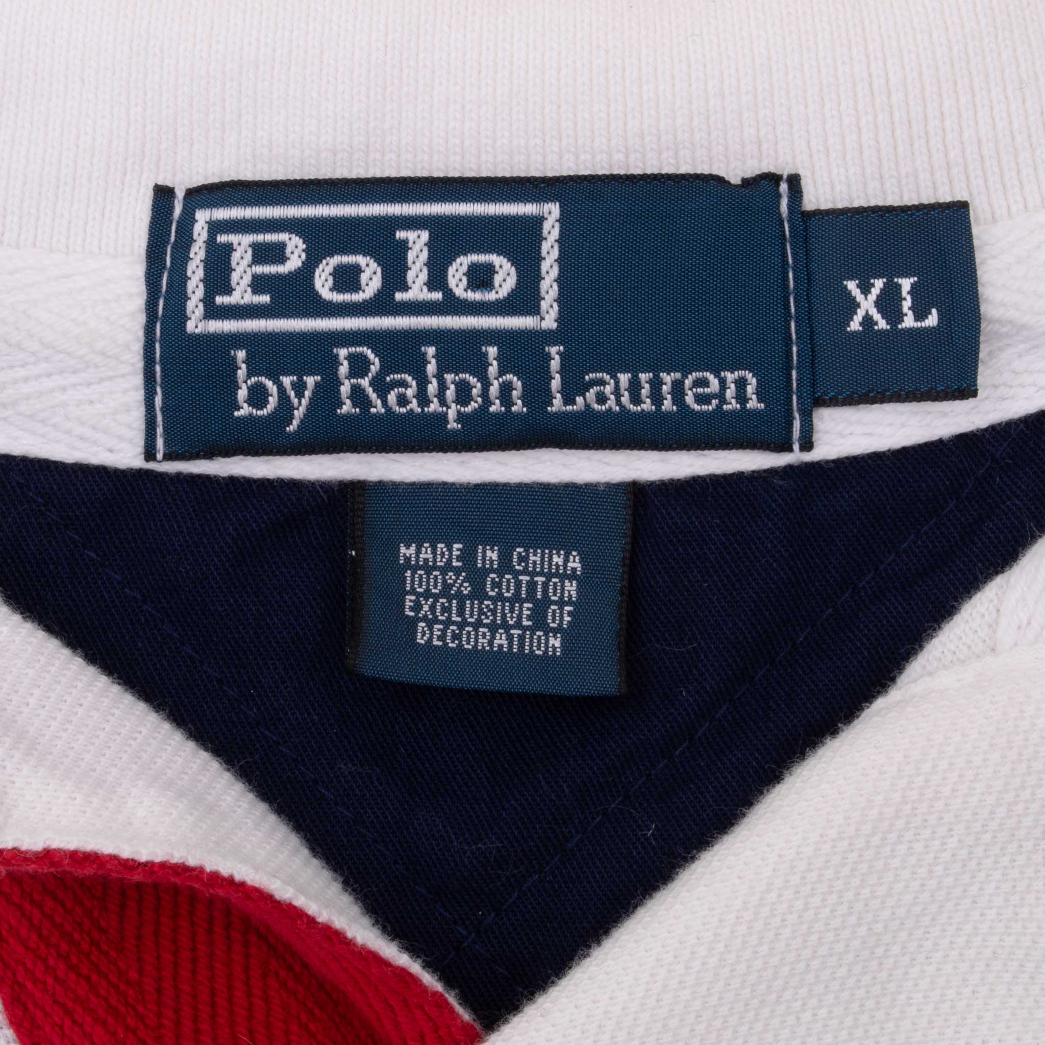 Vintage Ralph Lauren Mercer Rl Team Polo White Shirt 2009 Size XL