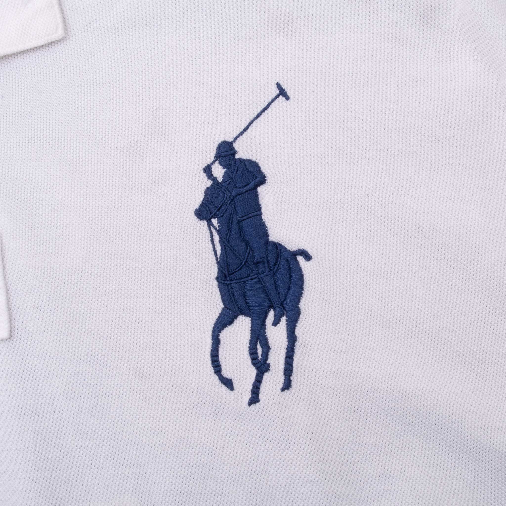 Vintage Ralph Lauren Mercer Rl Team Polo White Shirt 2009 Size XL