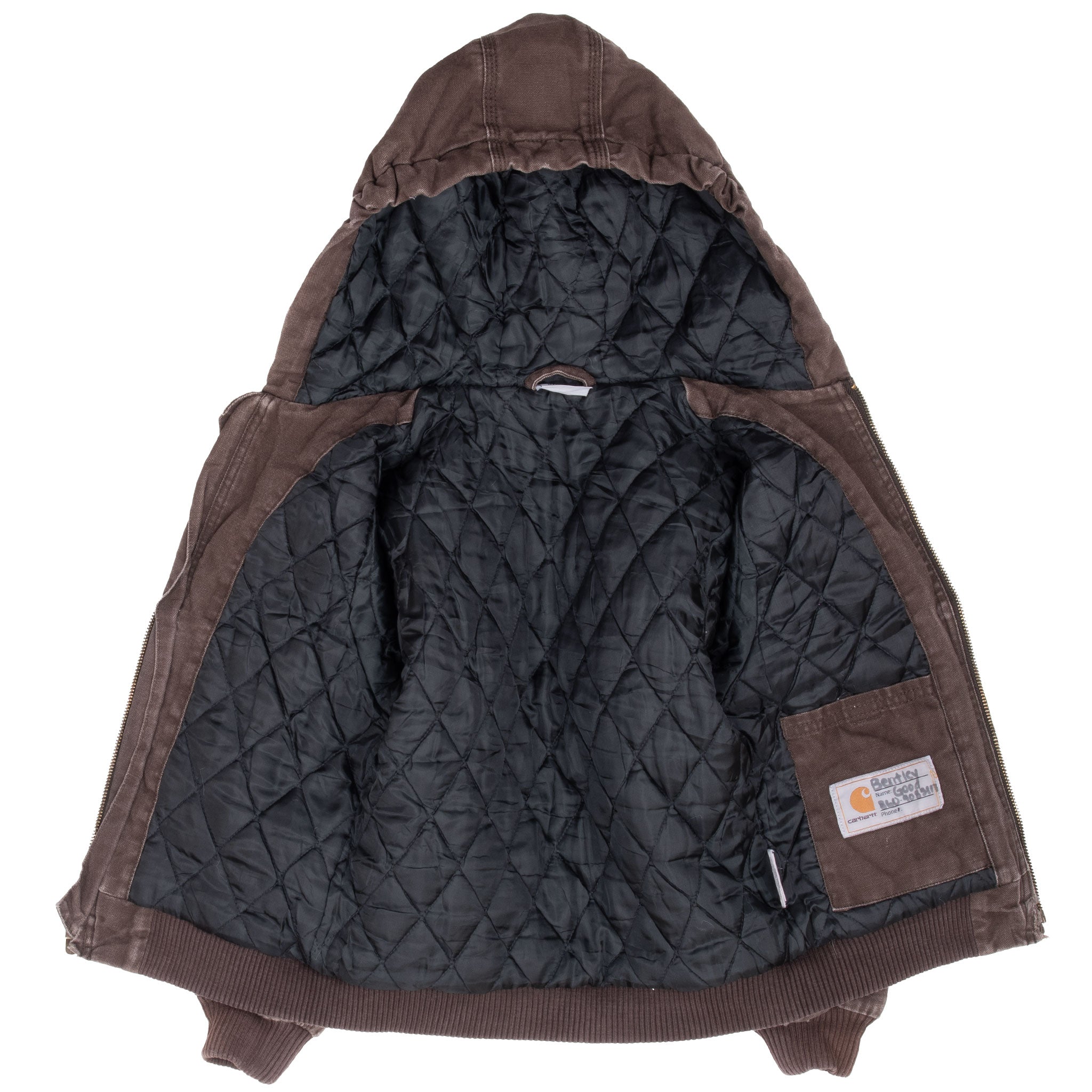 Vintage Carhartt Brown Active Worker Jacket Size Xs Youth