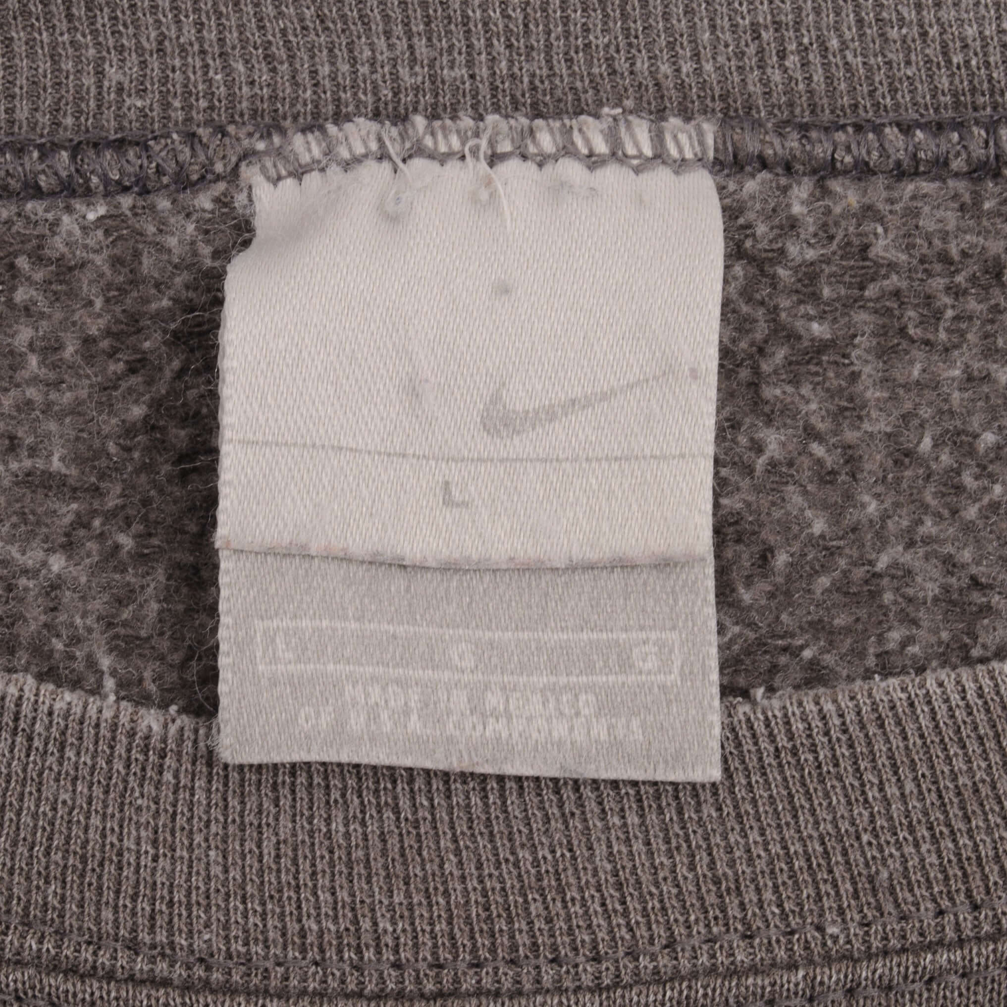 Vintage Nike Classic Swoosh Gray Crewneck Sweatshirt 2000S Size Large