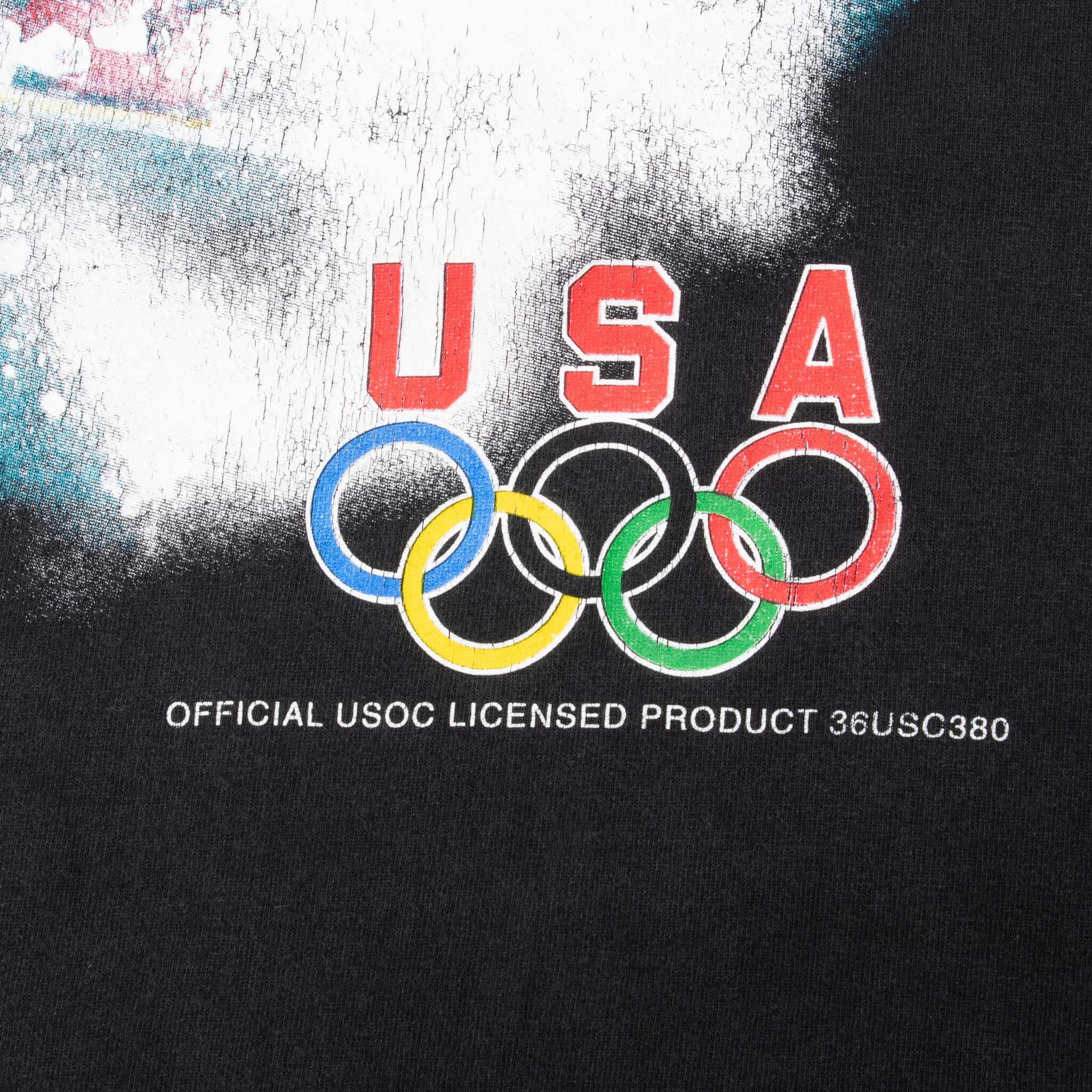 Vintage Winter Olympics Team Usa Ski Tee Shirt 1990S Size XL