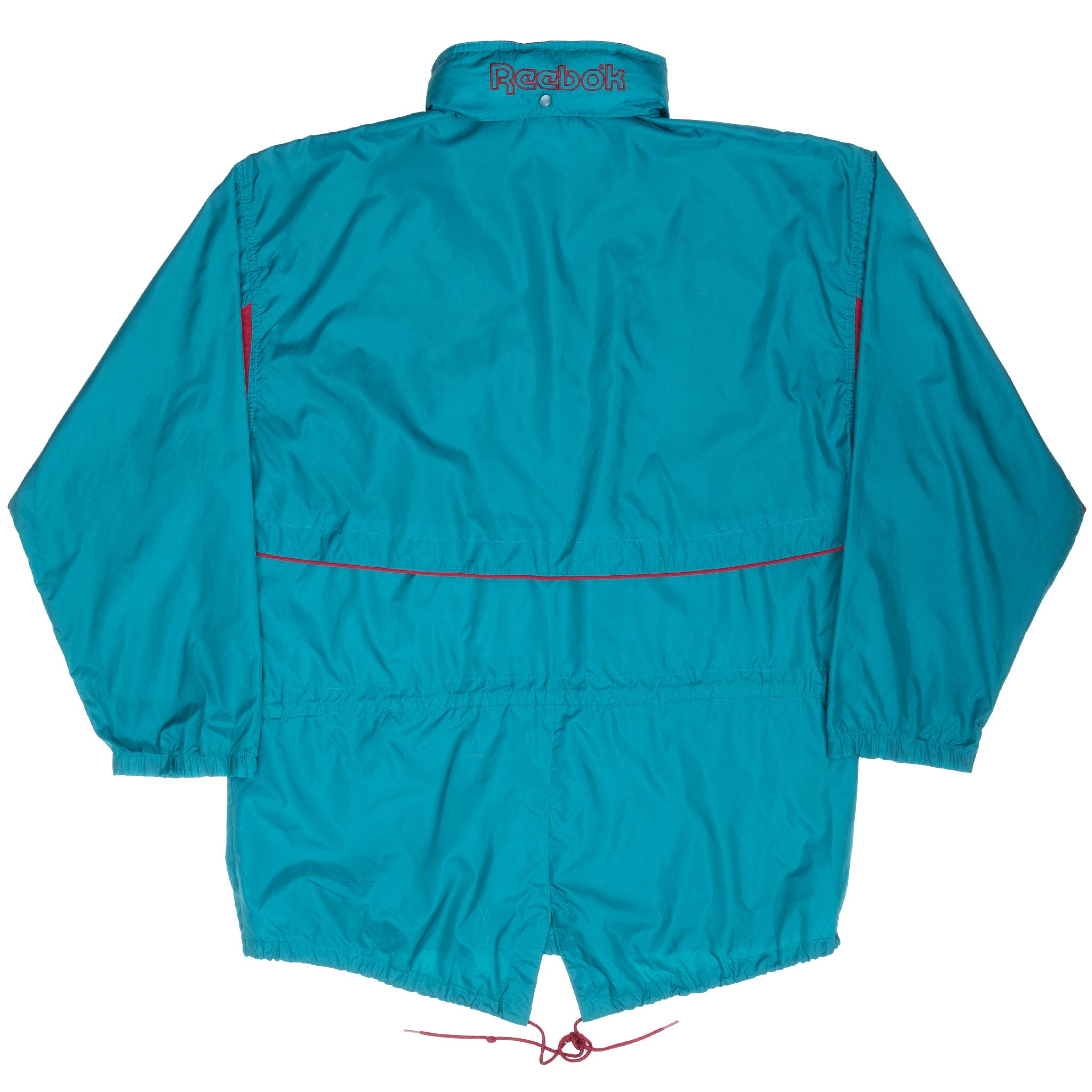 Vintage Reebok Blacktop Turquoise Pullover Windbreaker Jacket 1990S Size Large