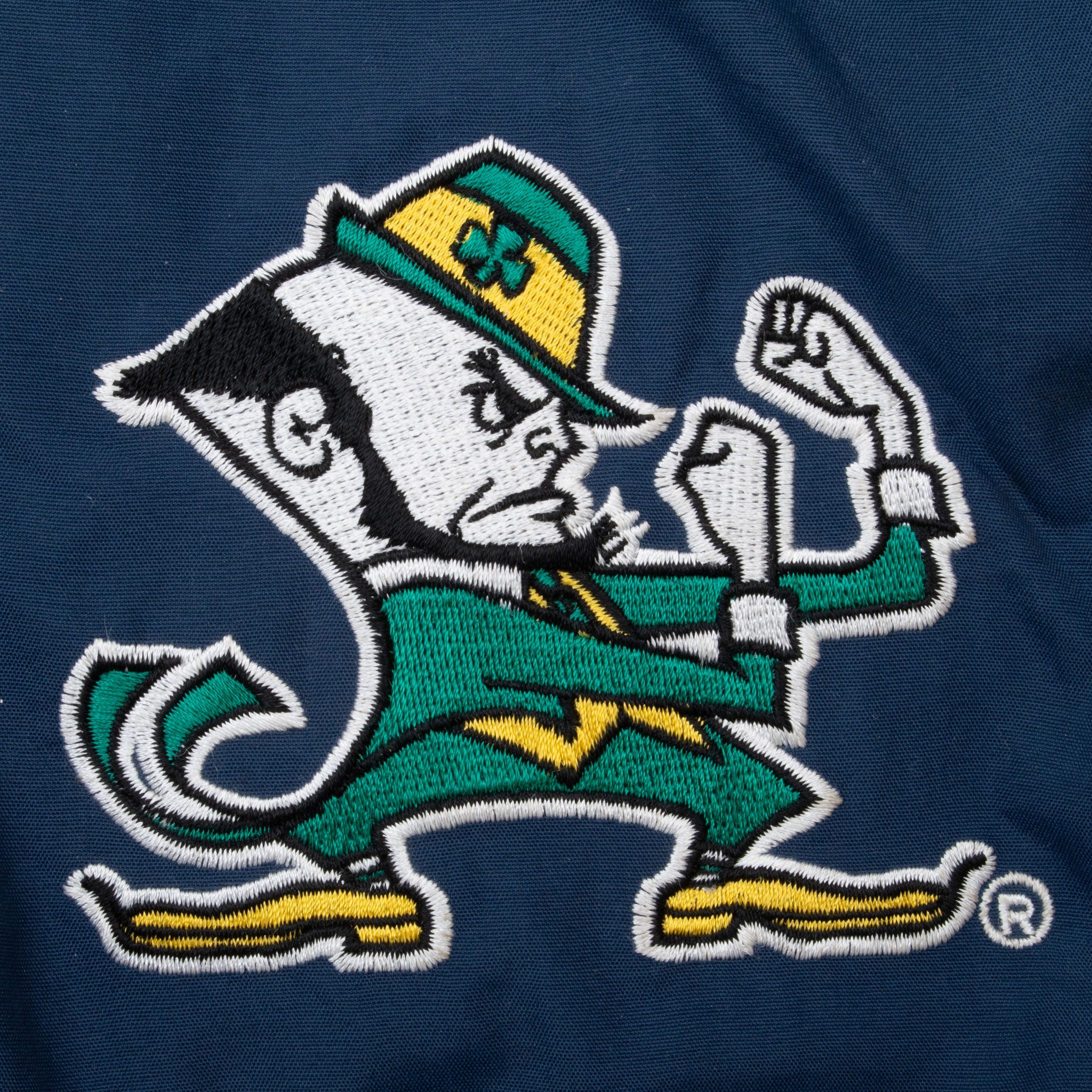 Vintage Ncaa Notre Dame Fighting Irish Pullover Windbreaker Jacket 1990S Size Large