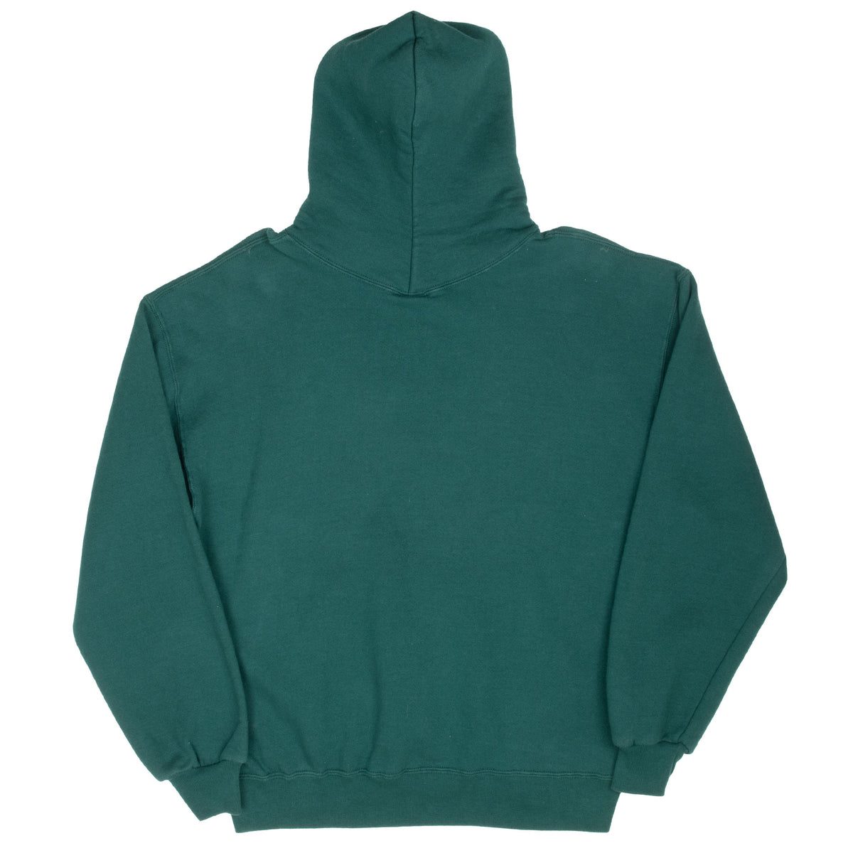 Vintage Russell Athletic Blank Pine Green Hoodie Sweatshirt 1990S Size Large Made In Usa