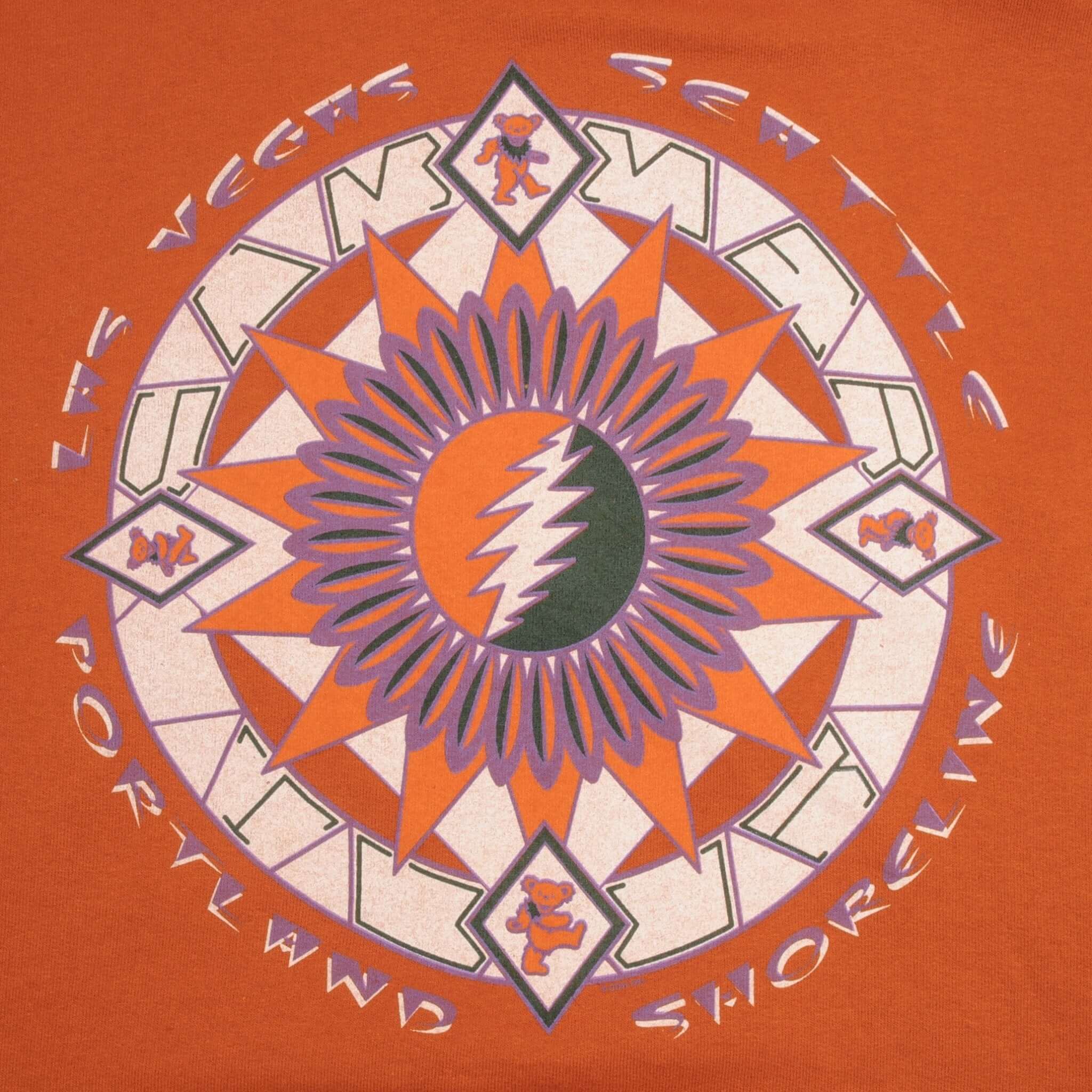 Vintage Grateful Dead Summer Tour 1995 Hoodie Sweatshirt Size XL