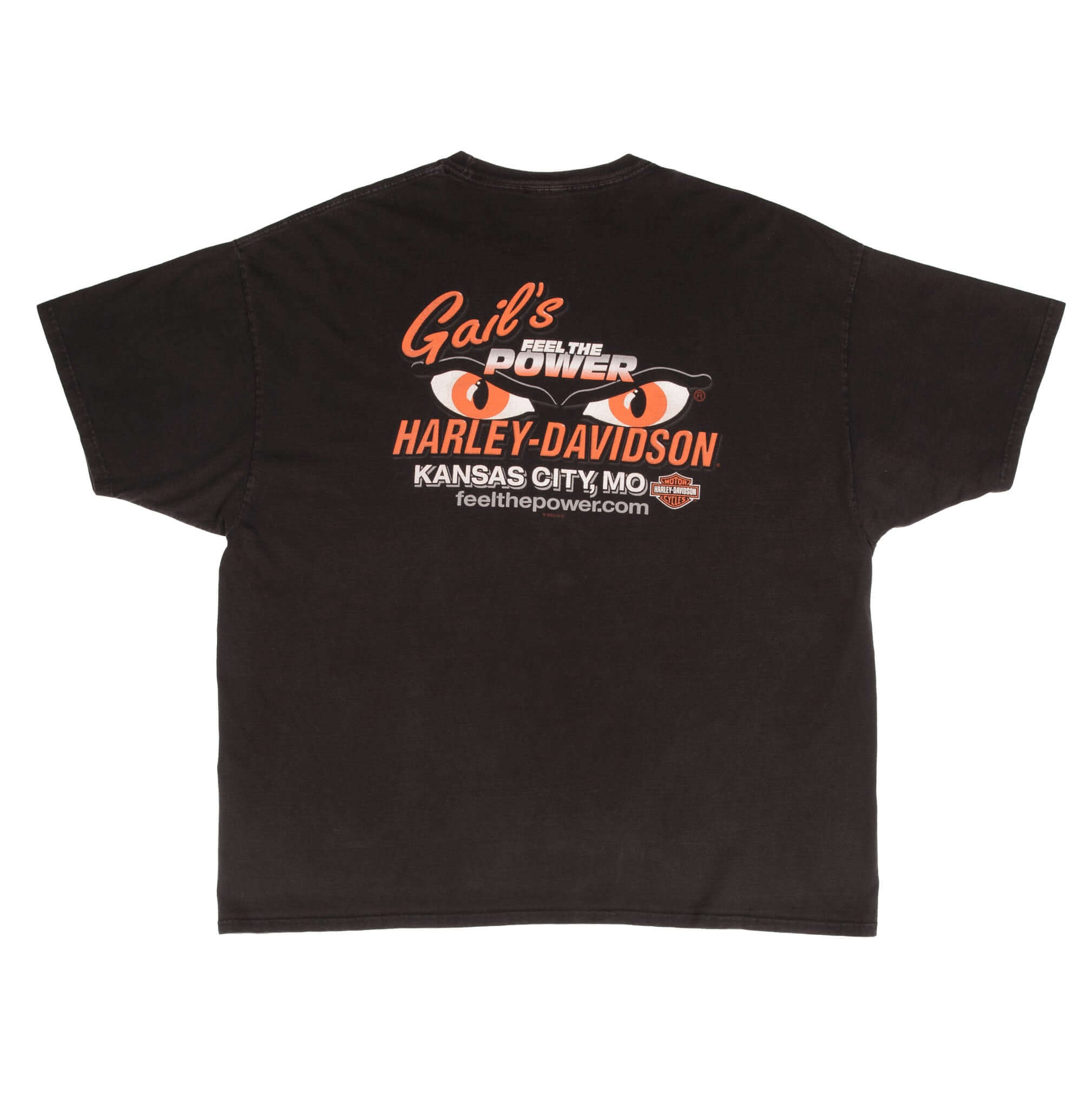 Vintage Harley Davidson Feel The Power Kansas City Tee Shirt 2009 Size 3XL