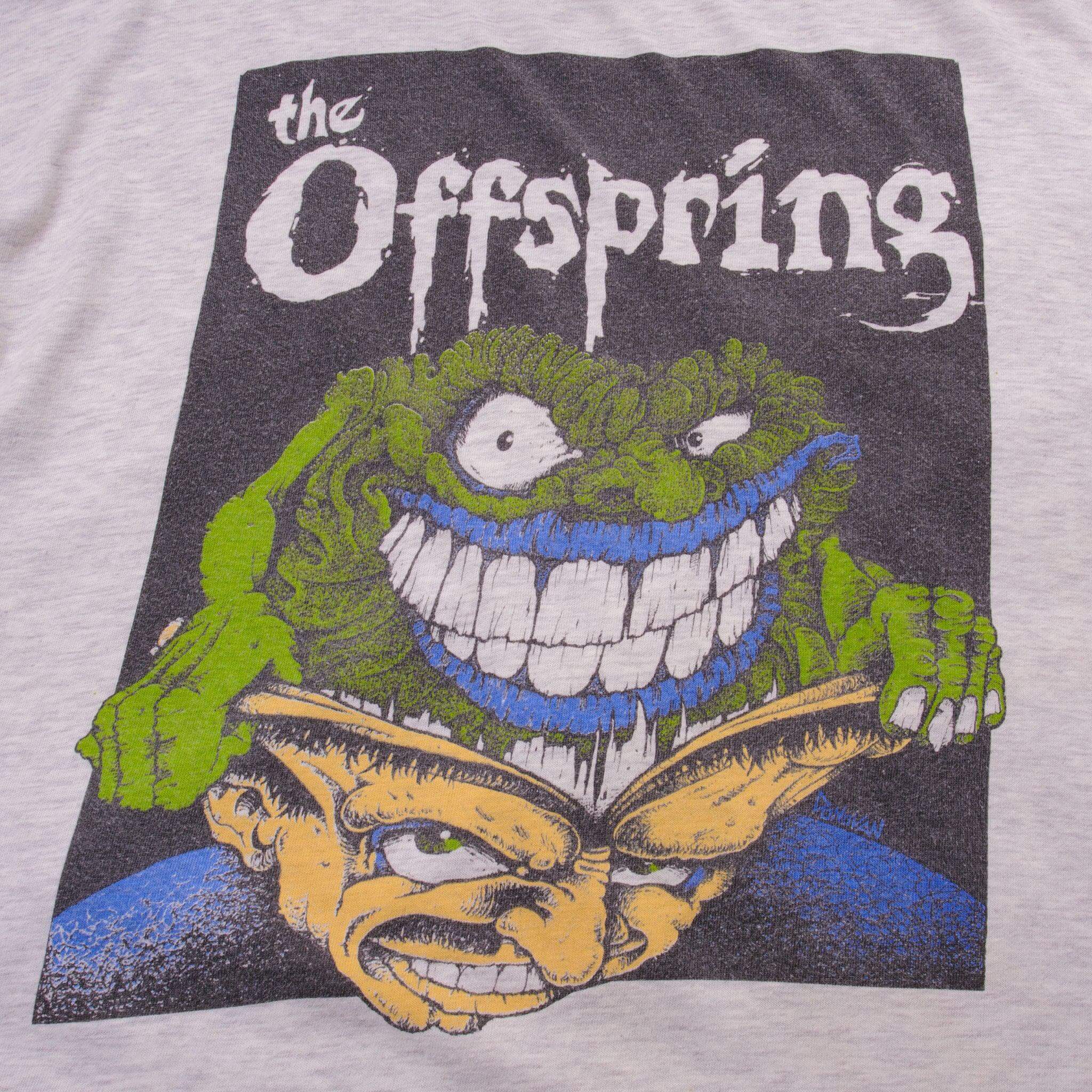 Vintage The Offspring Tee Shirt 1990S Size XL With Single Stitch Sleeves