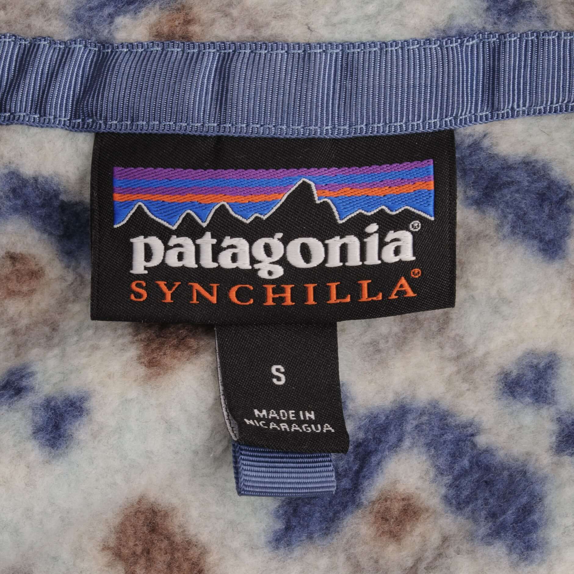 Vintage Patagonia Synchilla Snap T Monogram Fleece Pullover Size Small