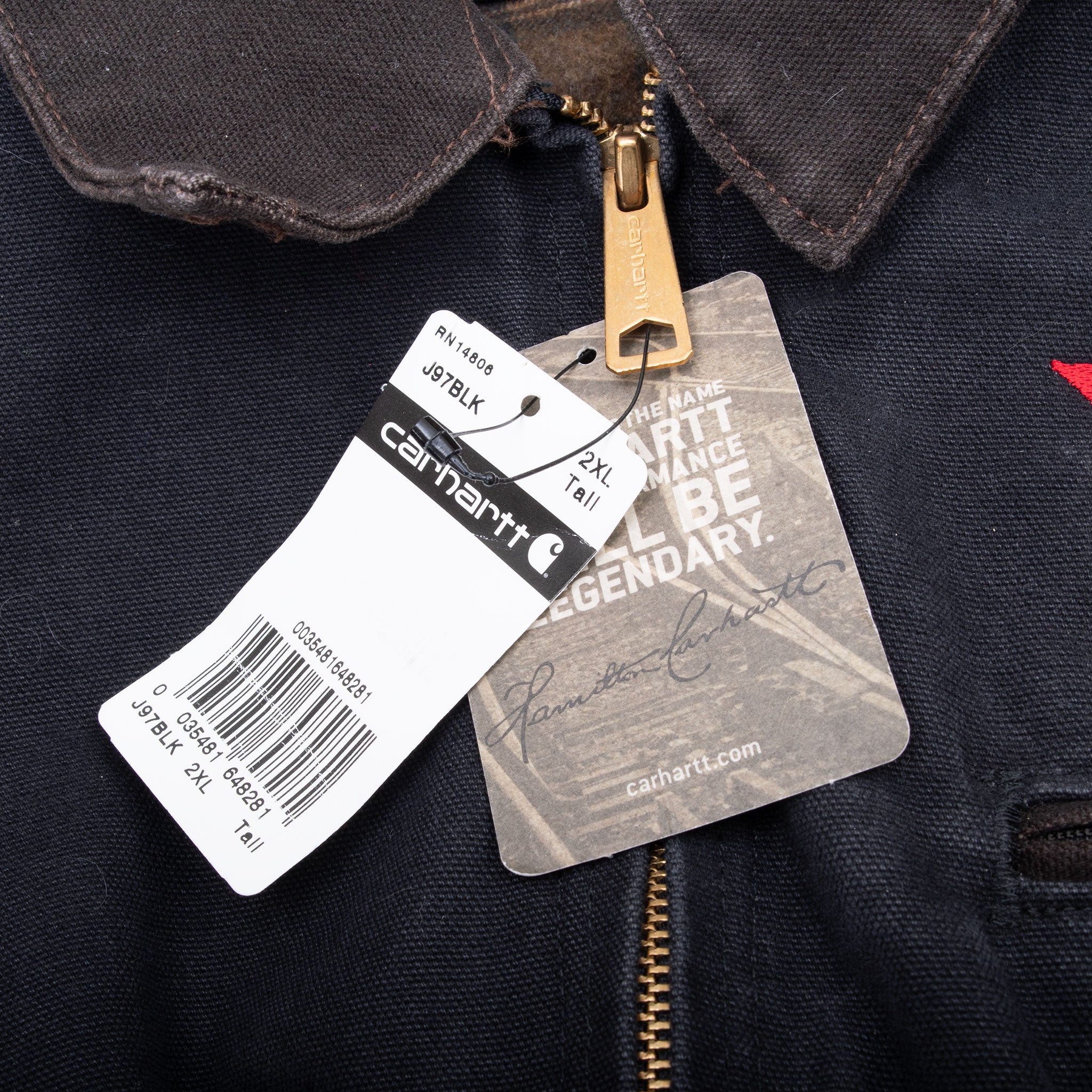 Vintage Carhartt Detroit Style Blanket Lined Jacket 2000S Size 2XL Tall