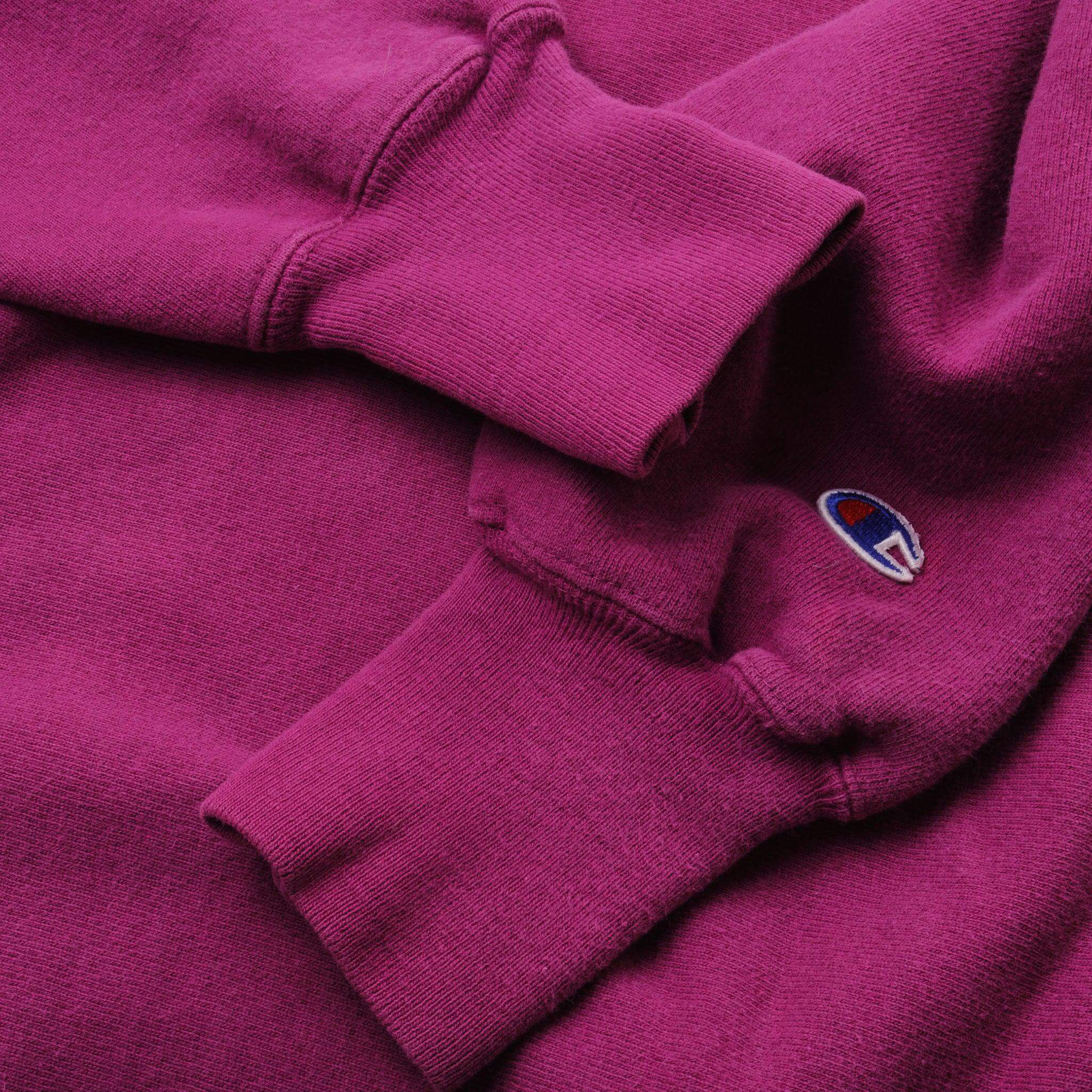 Vintage Fuchsia Champion Small Logo Reverse Weave Sweater 90S Size L Made In USA