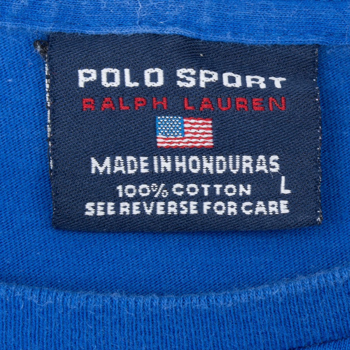 Polo Sport Ralph Lauren neck label marked size large