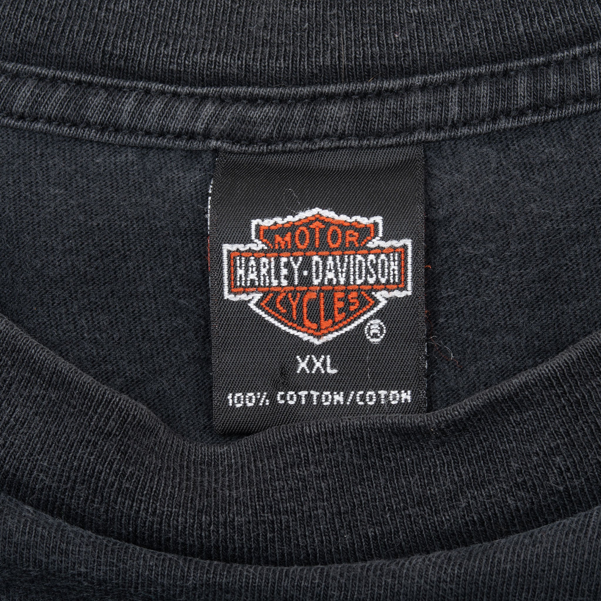 Vintage Harley Davidson Savanah Georgia 2000 Pocket Tee Shirt Size 2XL Made In Usa