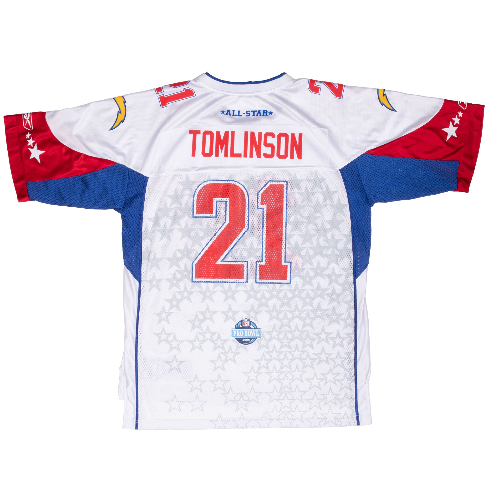 Vintage Nfl San Diego Chargers Tomlinson #21 Pro Bowl 2008 Reebok Jersey Size Large