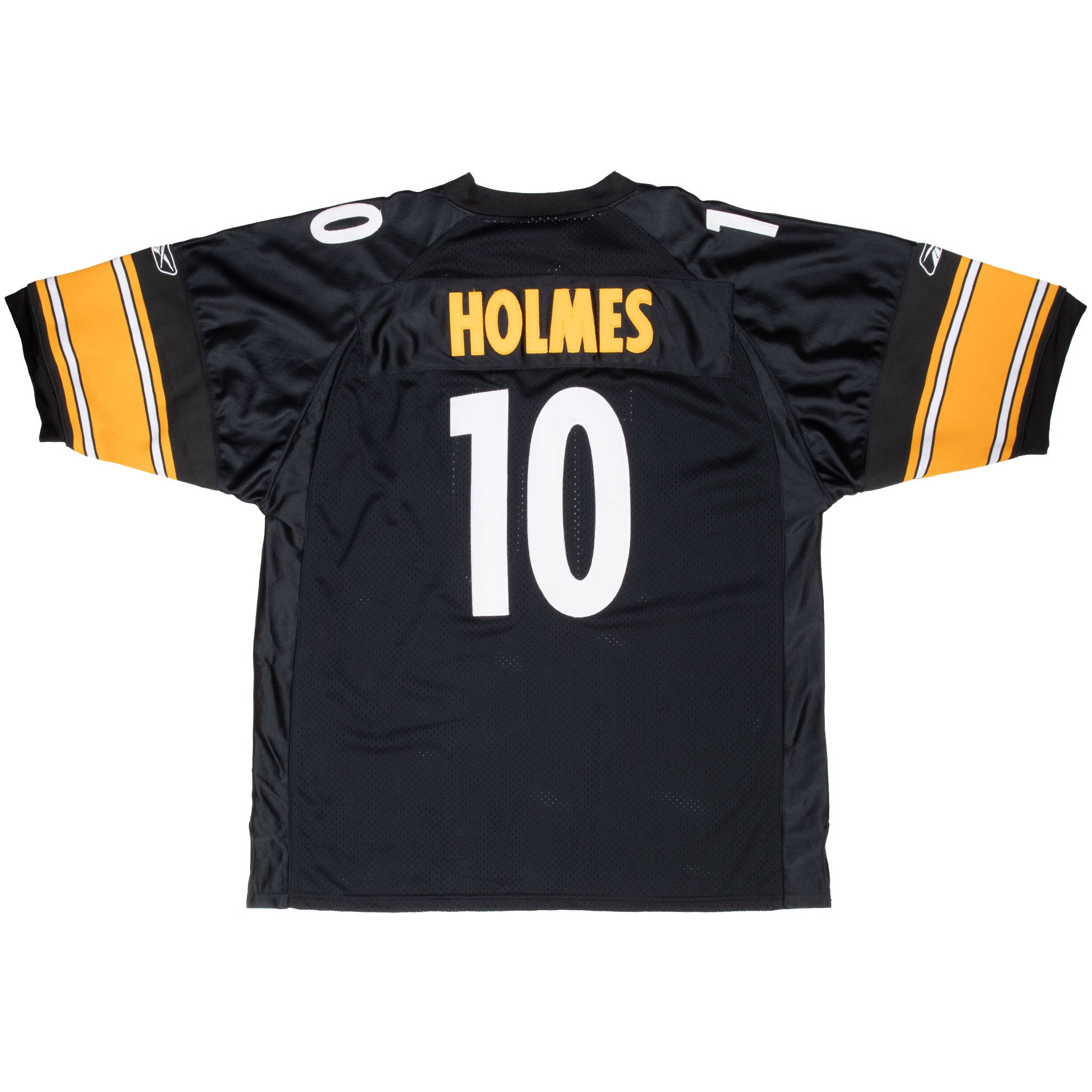 Vintage Nfl Pittsburgh Steelers Super Bowl XLIII Holmes #10 Reebok Jersey 2009 Size 54