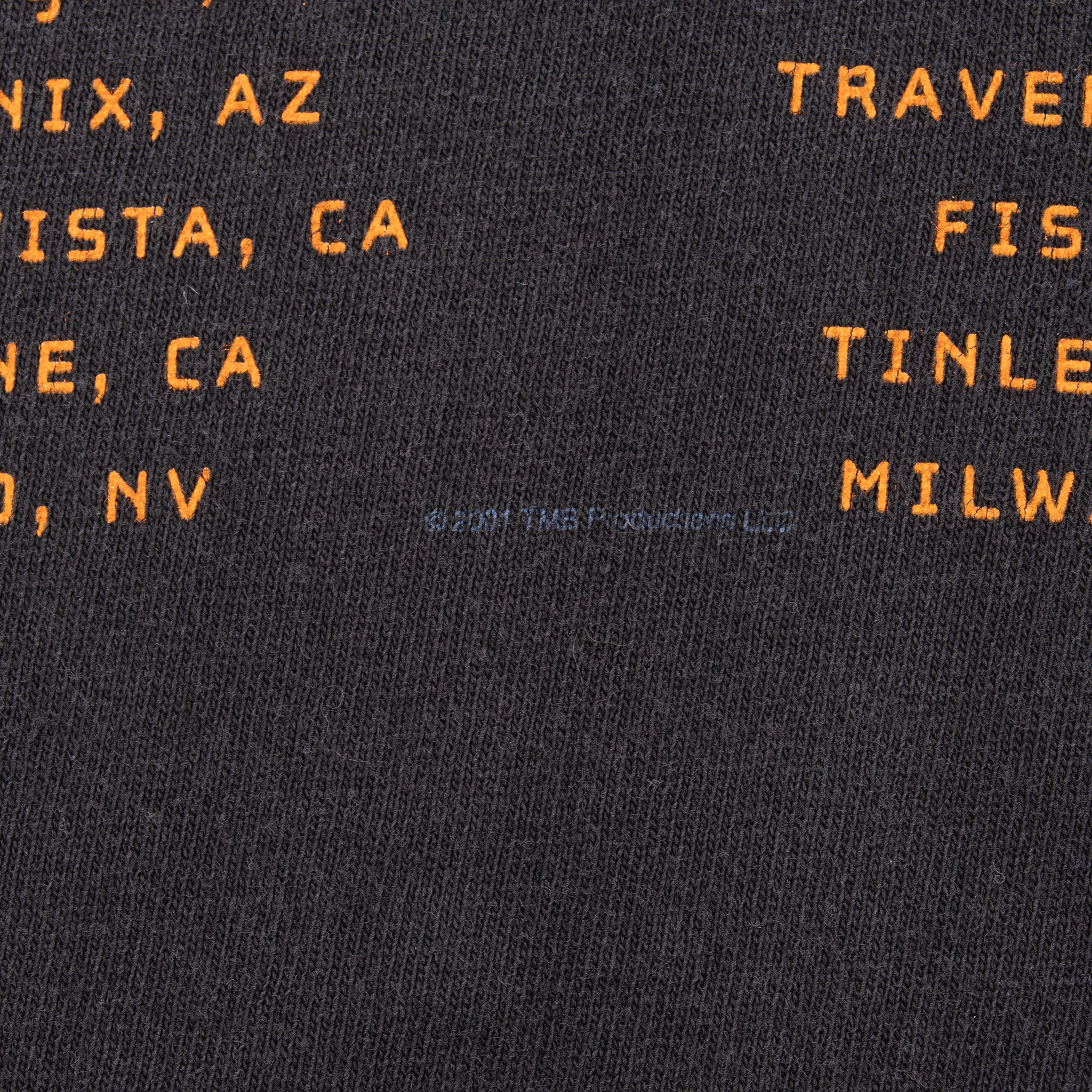 Vintage Styx Tour 2001 Black Tee Shirt Size XL