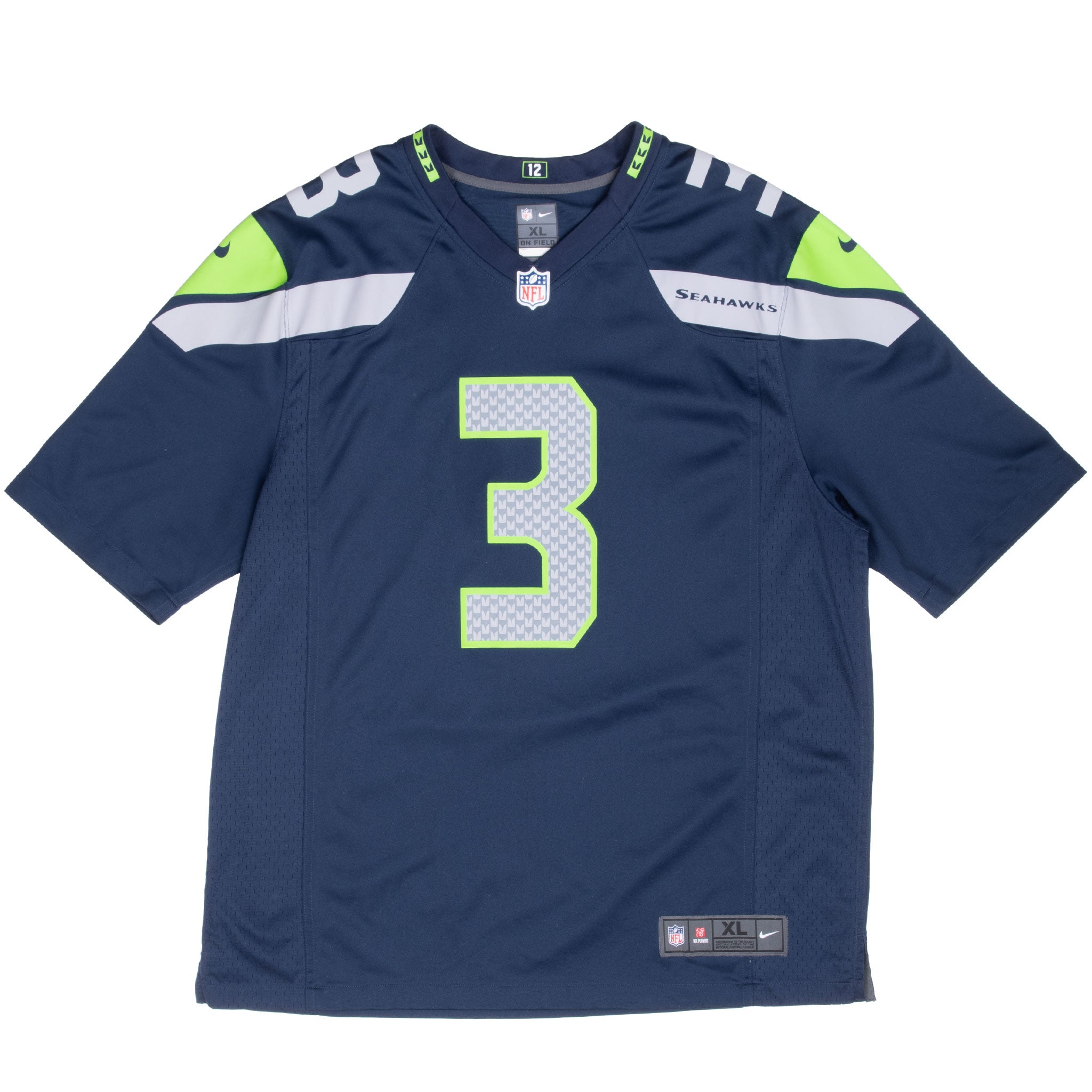 Vintage Nfl Seattle Seahawks Wilson #3 Nike Jersey Size XL