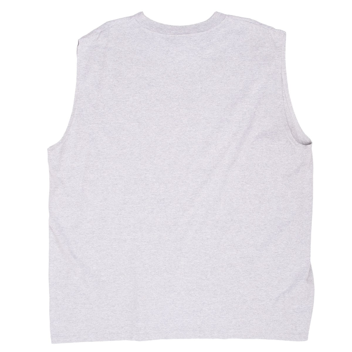 Back view of grey Nike sleeveless shirt