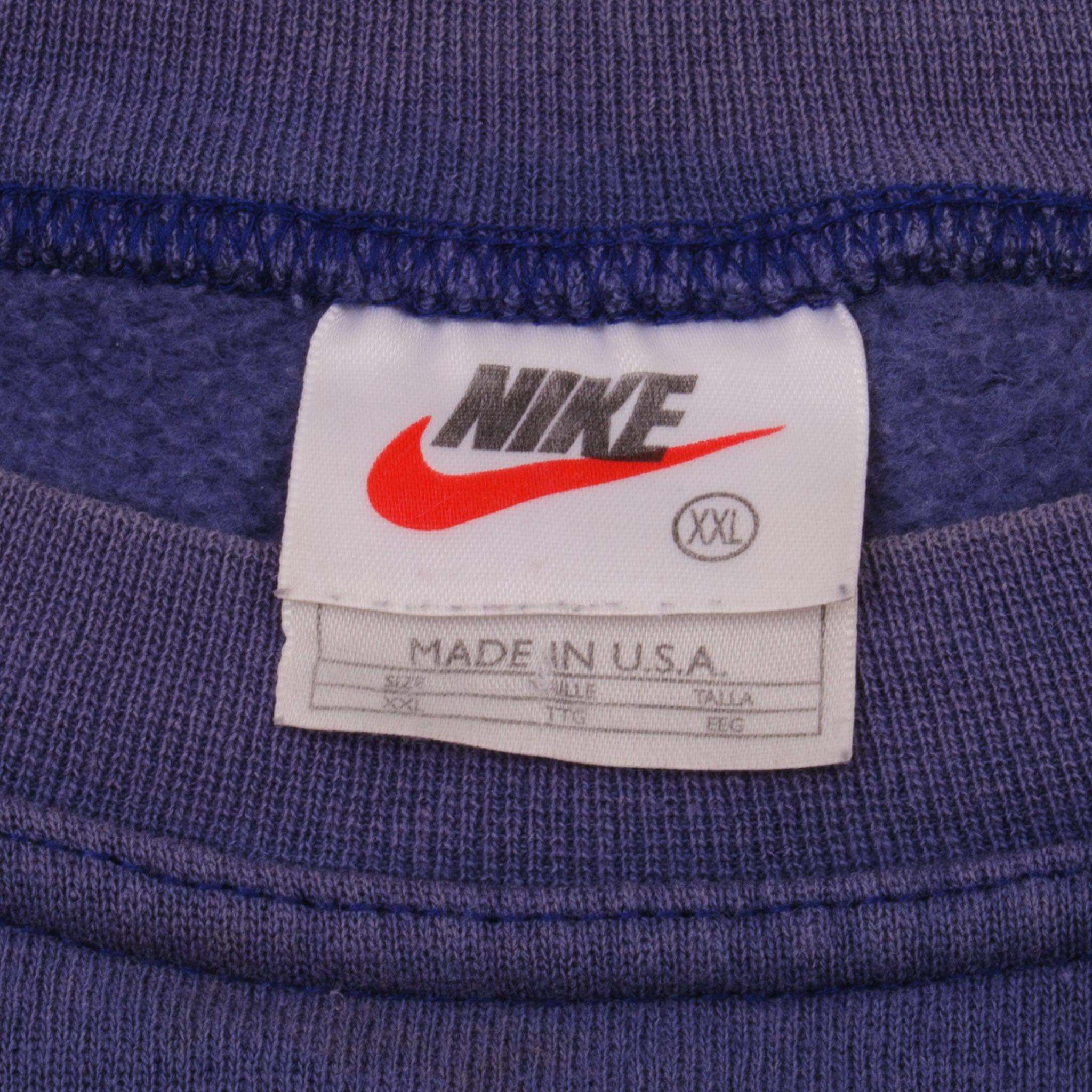 Vintage Nike Sweatshirt 1990S Size 2XL Made In Usa