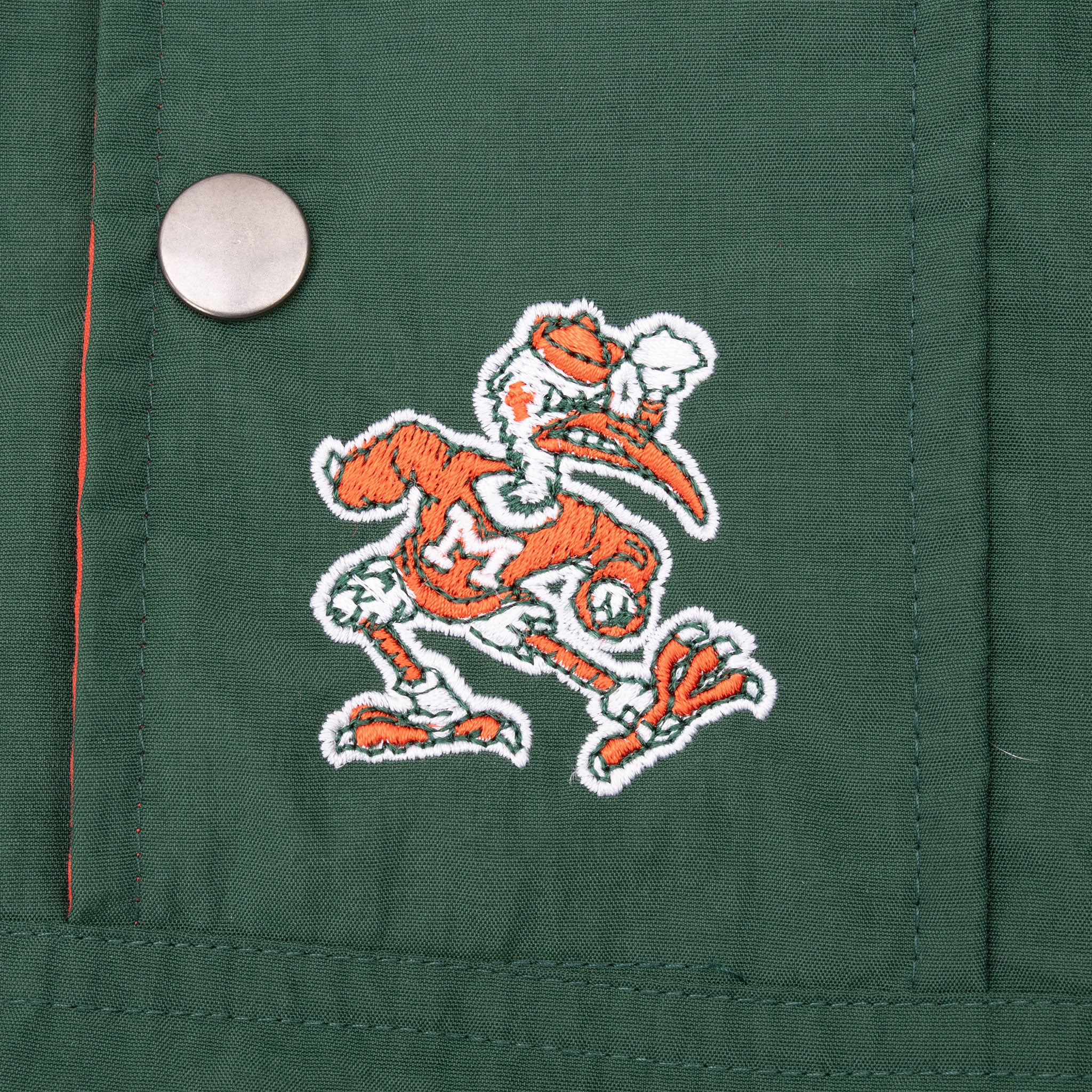 Vintage Ncaa Miami Hurricanes Pullover Windbreaker Jacket 1990S Size Large