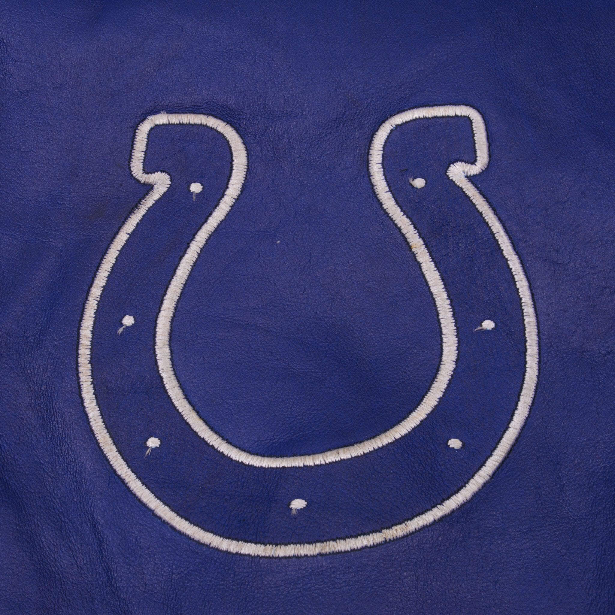 Vintage Nfl Indianapolis Colts Super Bowl Champion 2006 Leather Jacket Size XL