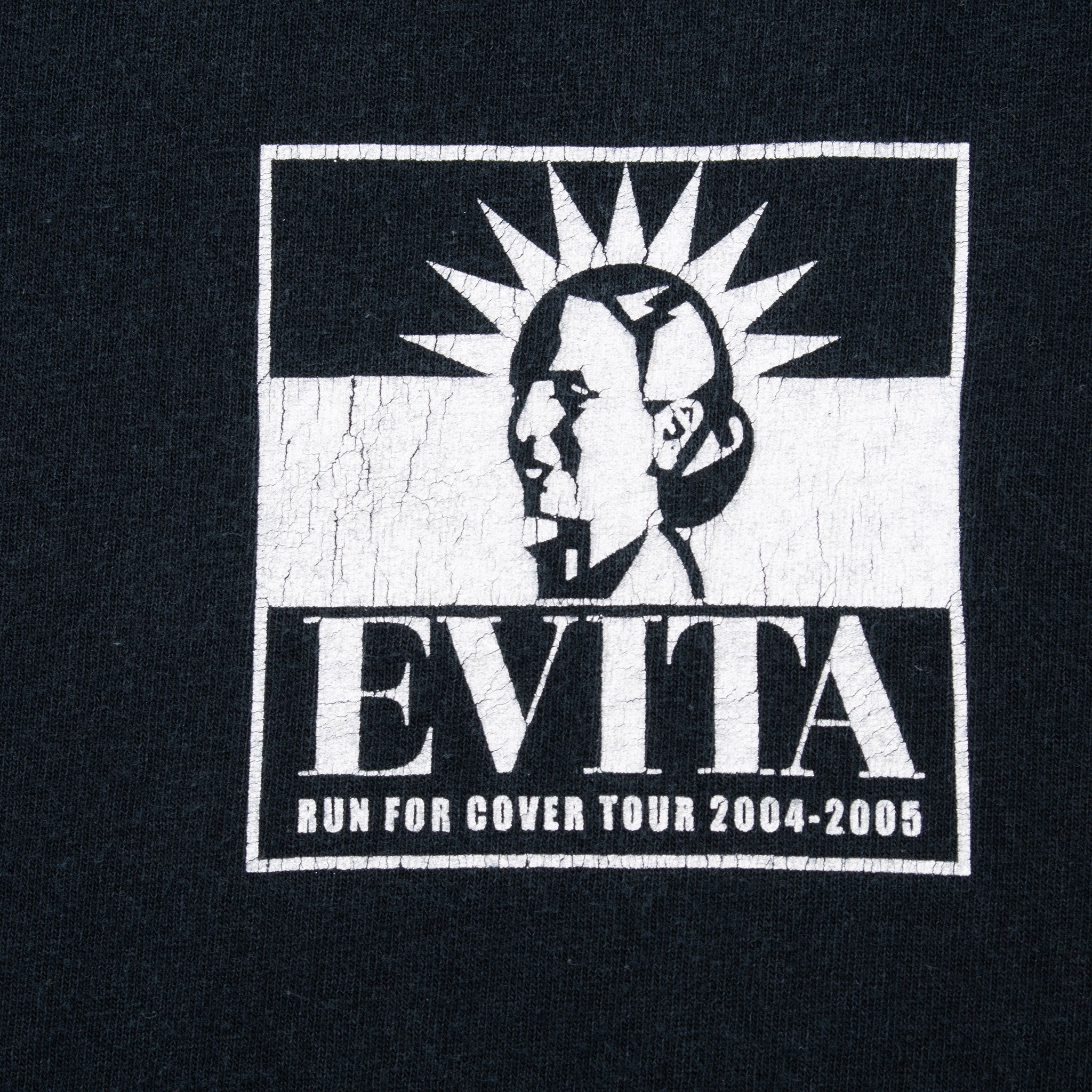 VINTAGE EVITA RUN FOR COVER TOUR 2004 2005 TEE SHIRT LARGE