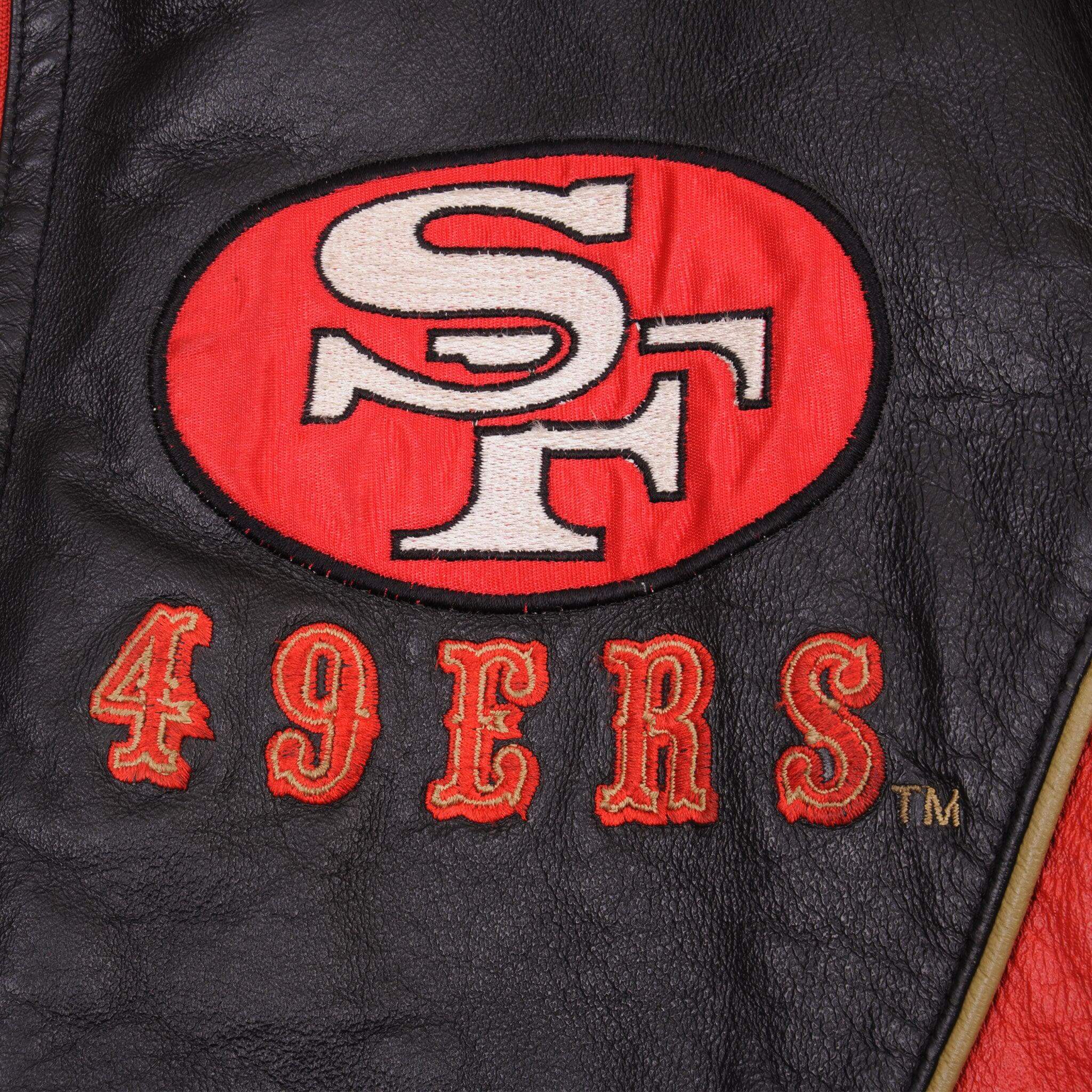 Vintage Nfl Experience San Francisco 49Ers Leather Jacket Size XL 2000S