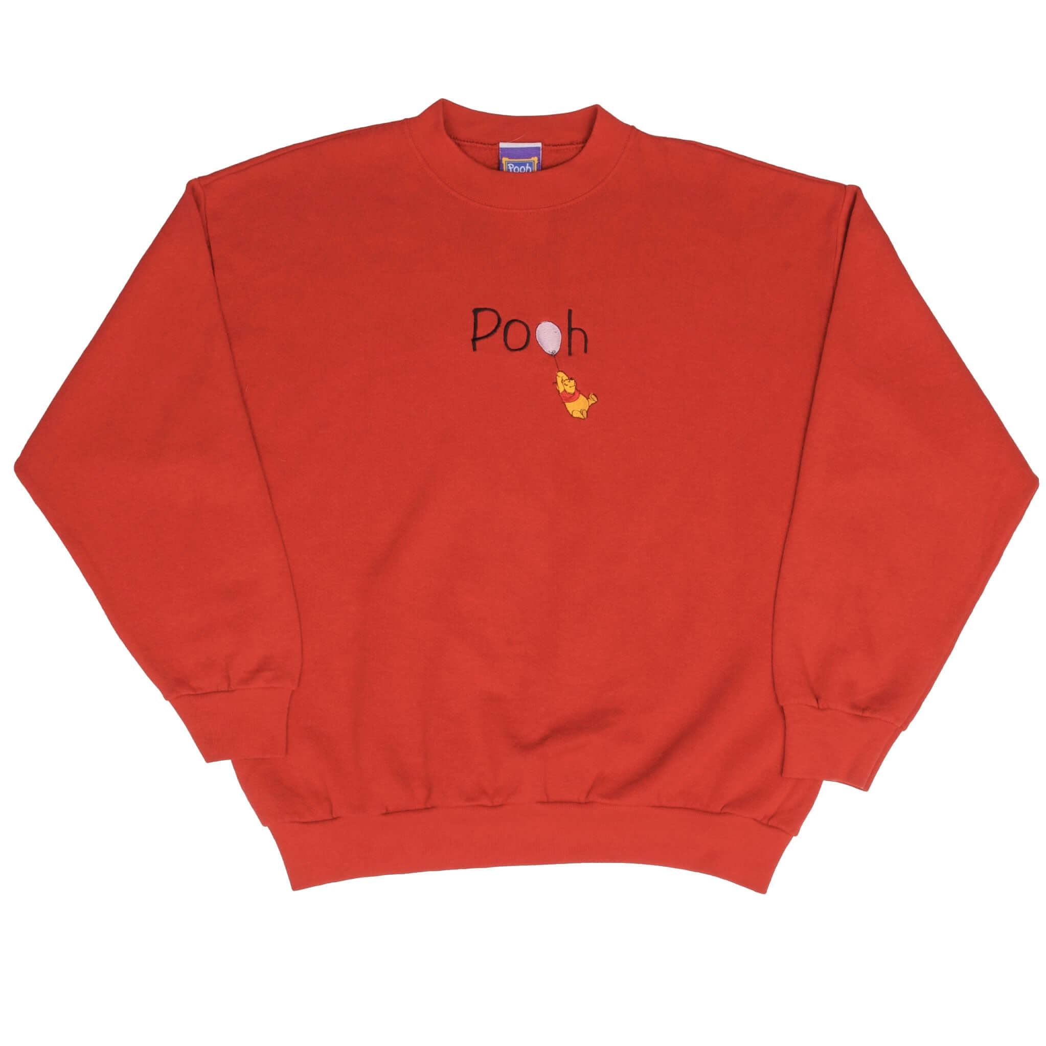 Vintage Disney Winnie The Pooh Embroidered 1990S Sweatshirt Large Made In USA