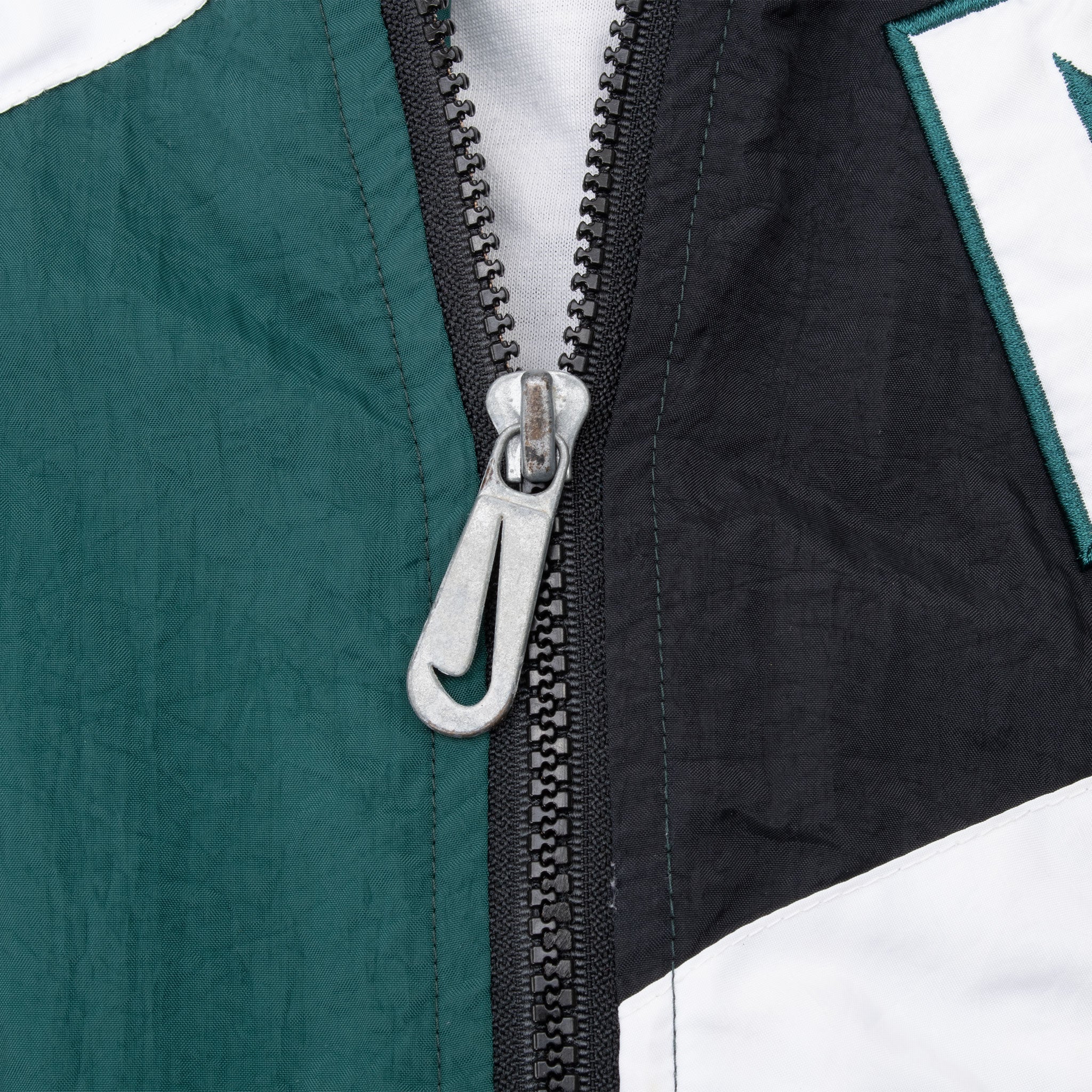 Vintage Nike Big Swoosh Green Windbreaker Jacket 1990S Size Large