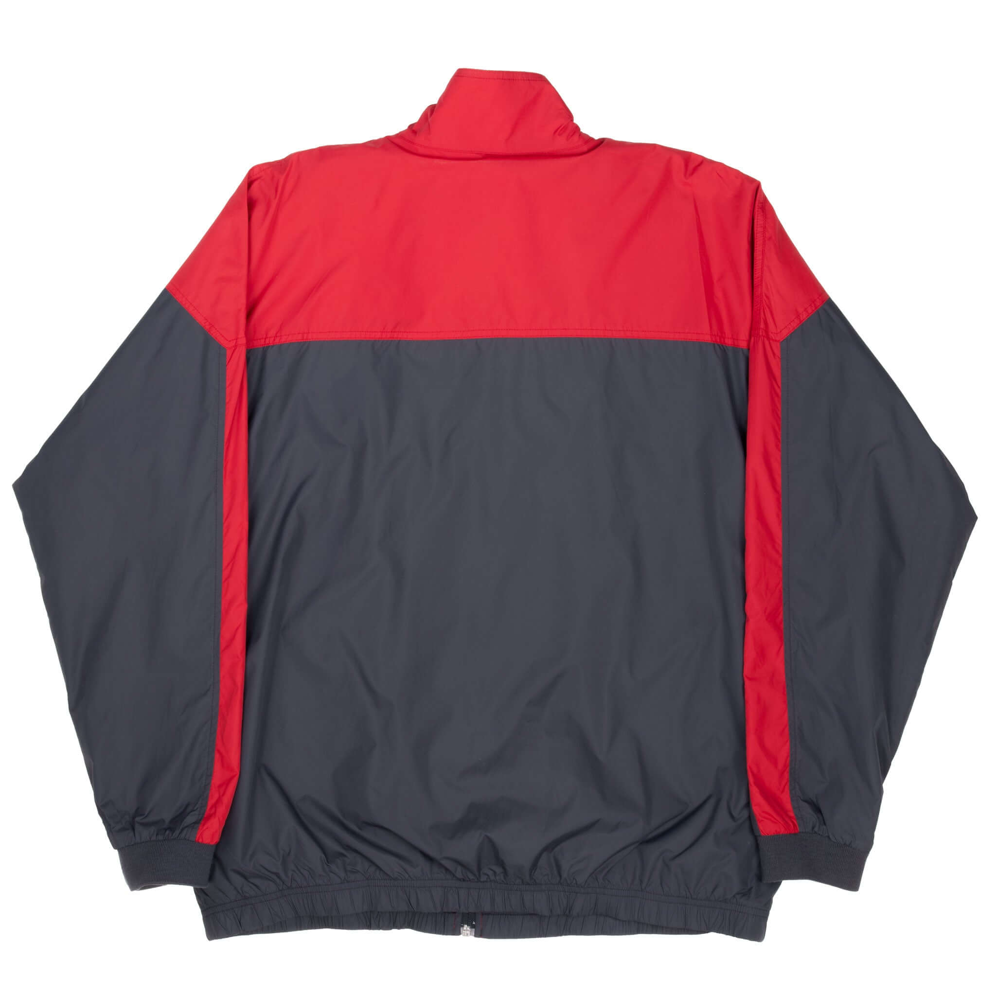 Vintage Nike Classic Swoosh Grey And Red Windbreaker Jacket 2000S Size XL