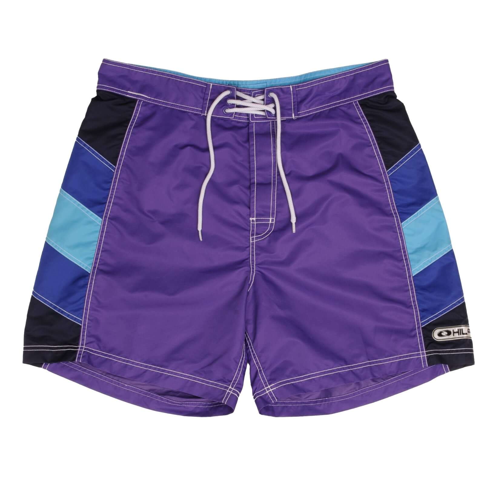 Vintage Tommy Hilfiger Boardshorts Purple Swimming Shorts Trunks 1990S Size Large
