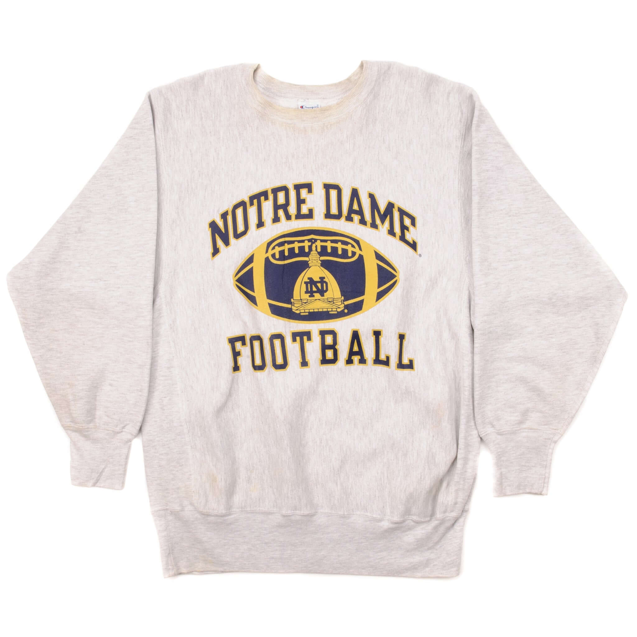 Vintage Champion Reverse Weave Notre Dame Football Sweatshirt 1990S Size Large