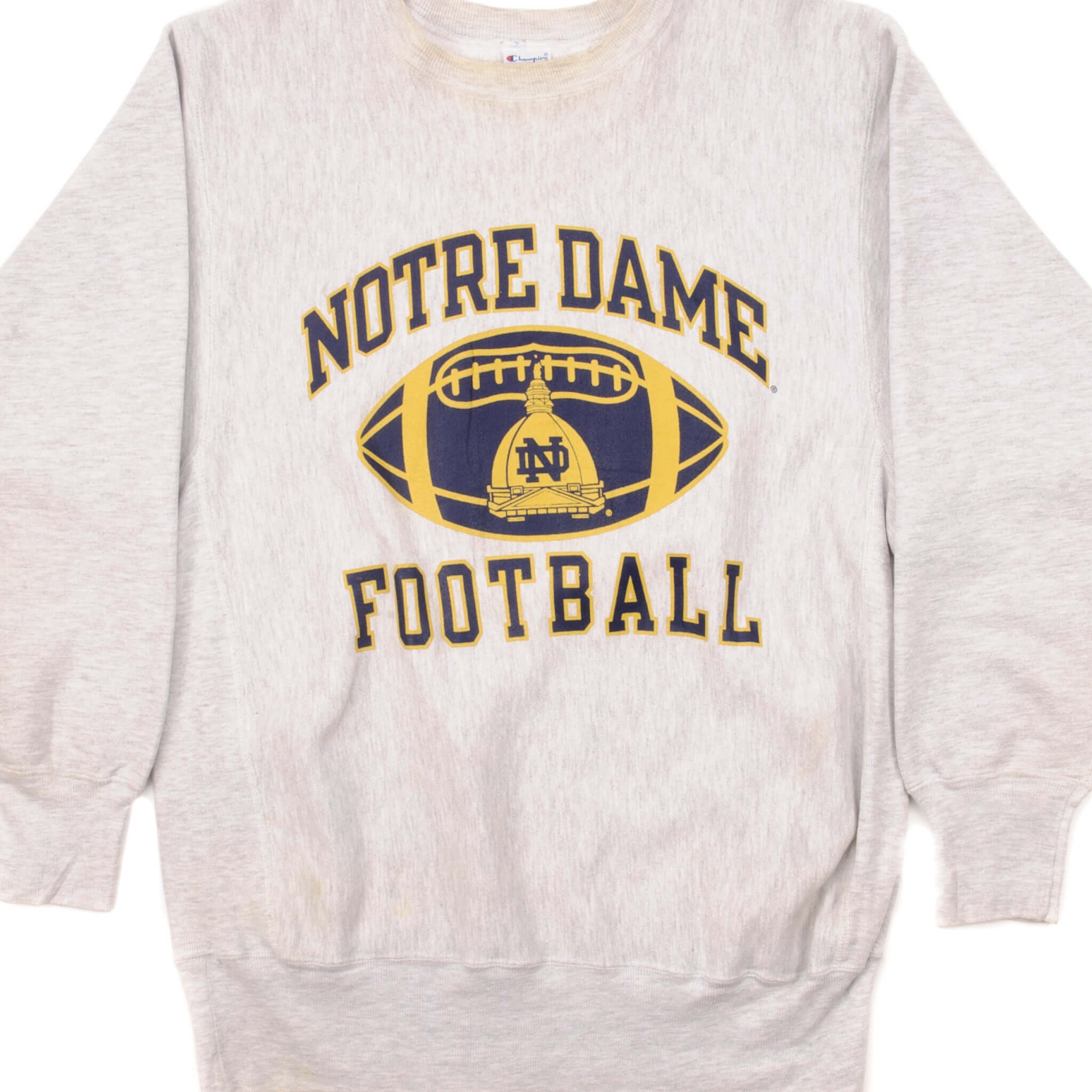 Vintage Champion Reverse Weave Notre Dame Football Sweatshirt 1990S Size Large
