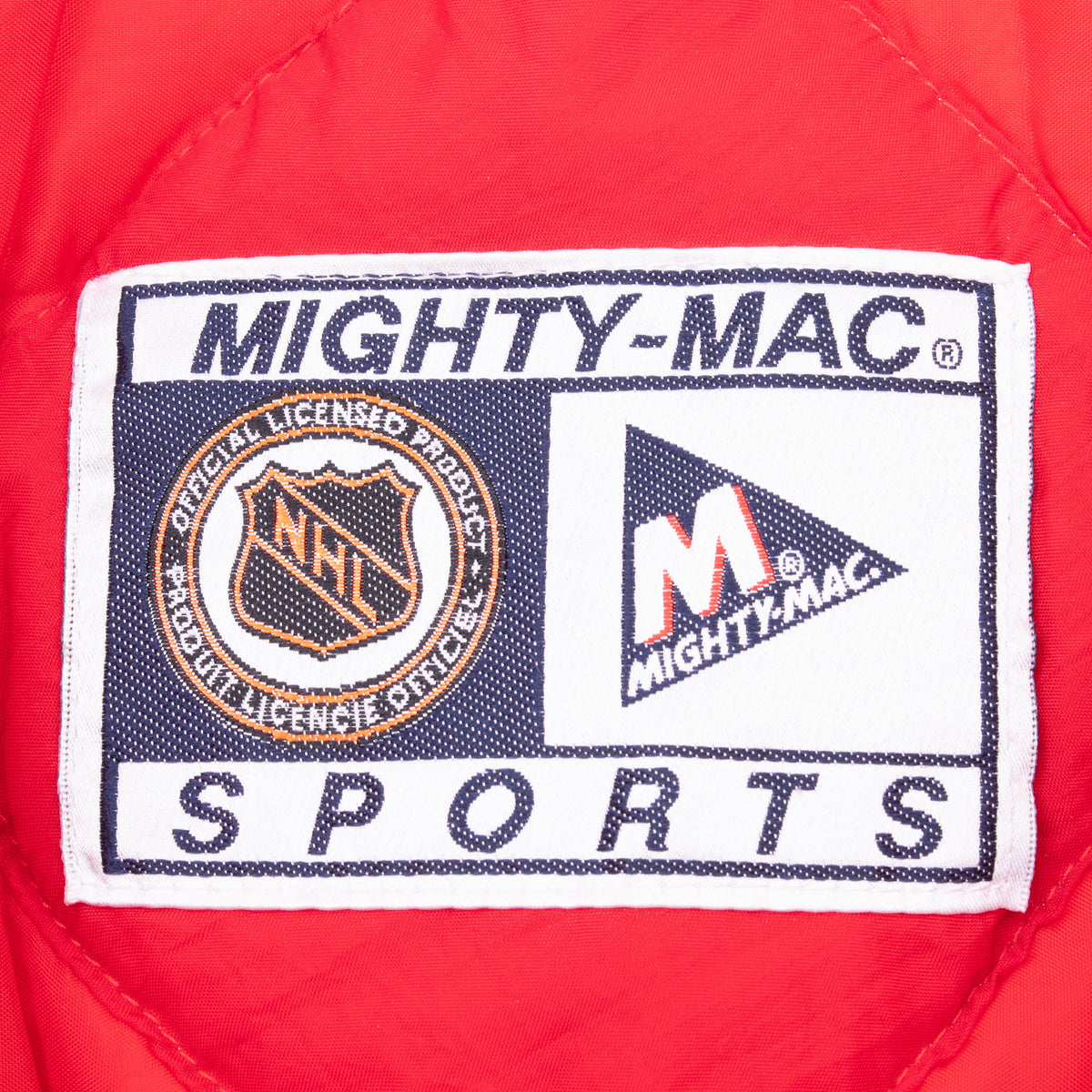Mighty-Mac Sports label with NHL officially licensed product logo