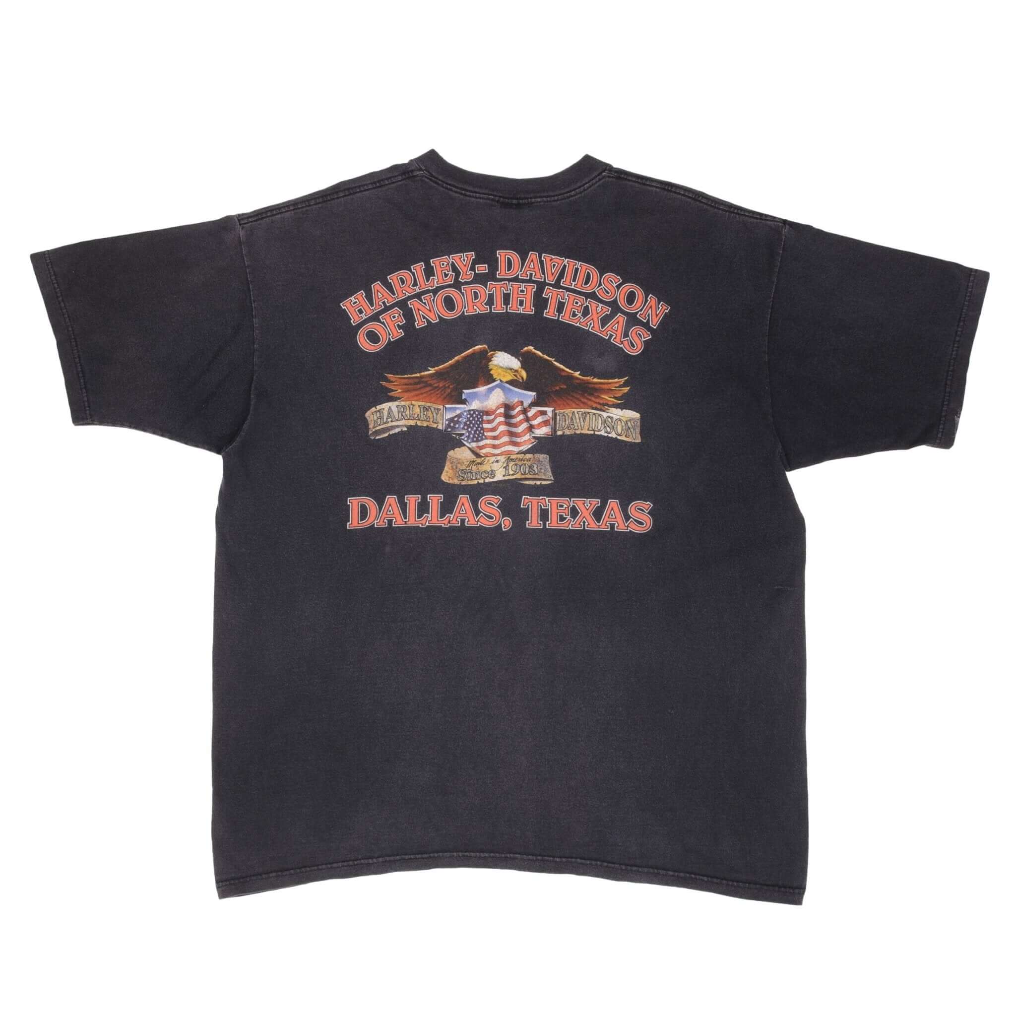 VINTAGE HARLEY DAVIDSON DALLAS TEXAS TEE SHIRT 1997 SIZE 2XL MADE IN USA