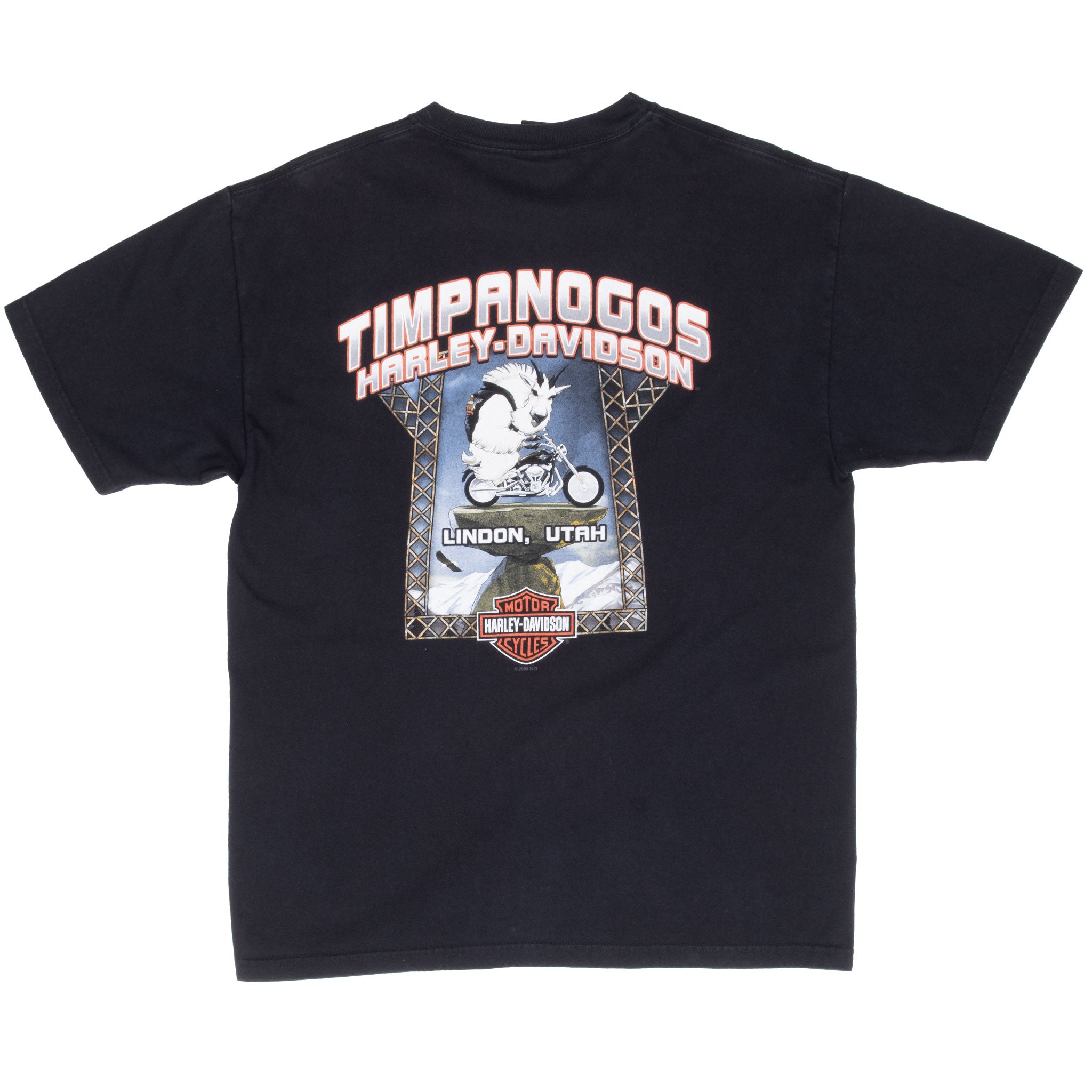 Vintage Harley Davidson Brothers Lindon Utah Tee Shirt 2008 Size Large Made In Usa