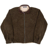 Vintage Nautica Reversible Beige Harrington Jacket 1990S Size Large