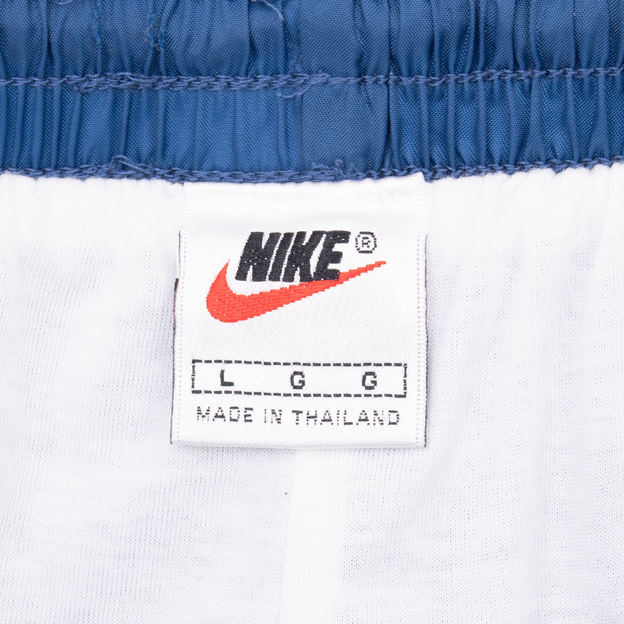 Vintage Nike Classic Swoosh Blue Nylon Track Pants 1990S Size Large