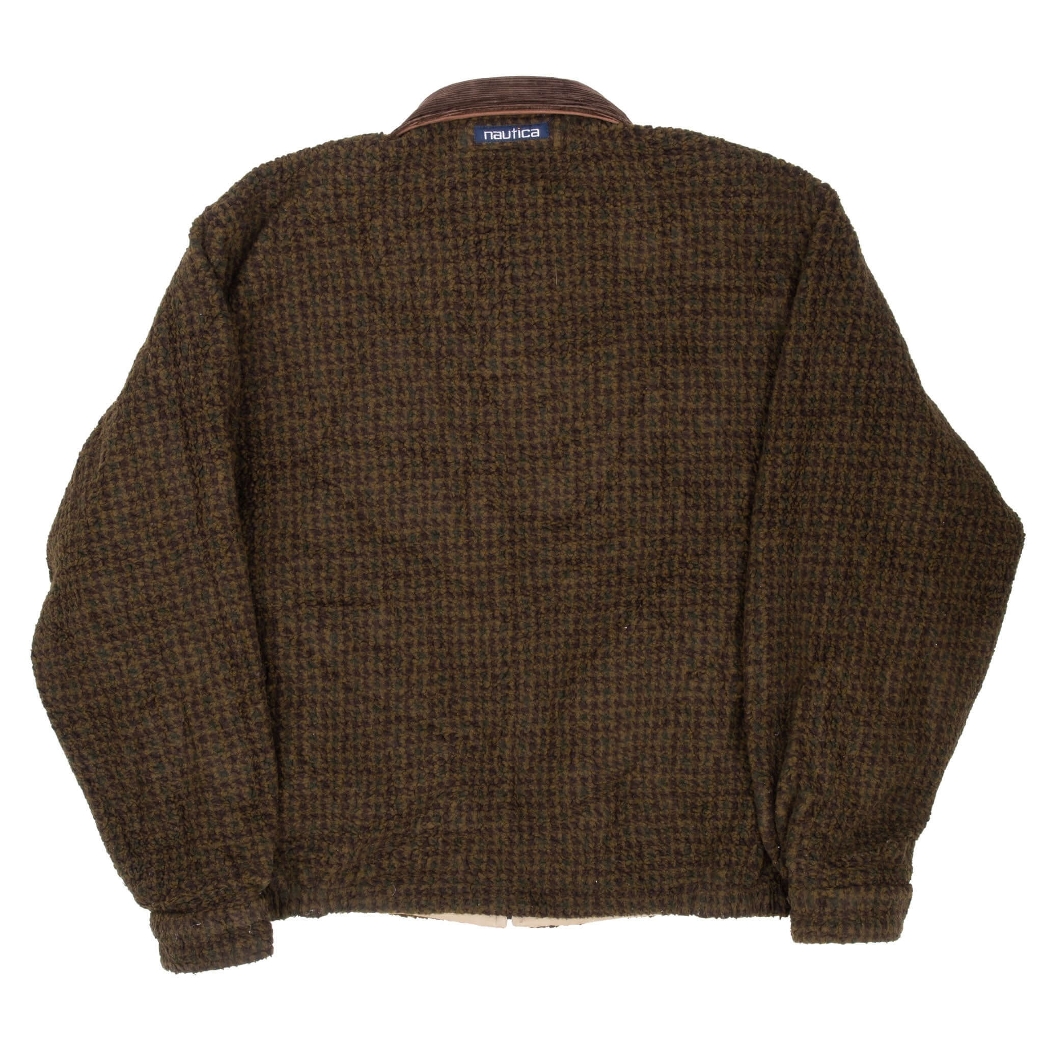 Vintage Nautica Reversible Beige Harrington Jacket 1990S Size Large