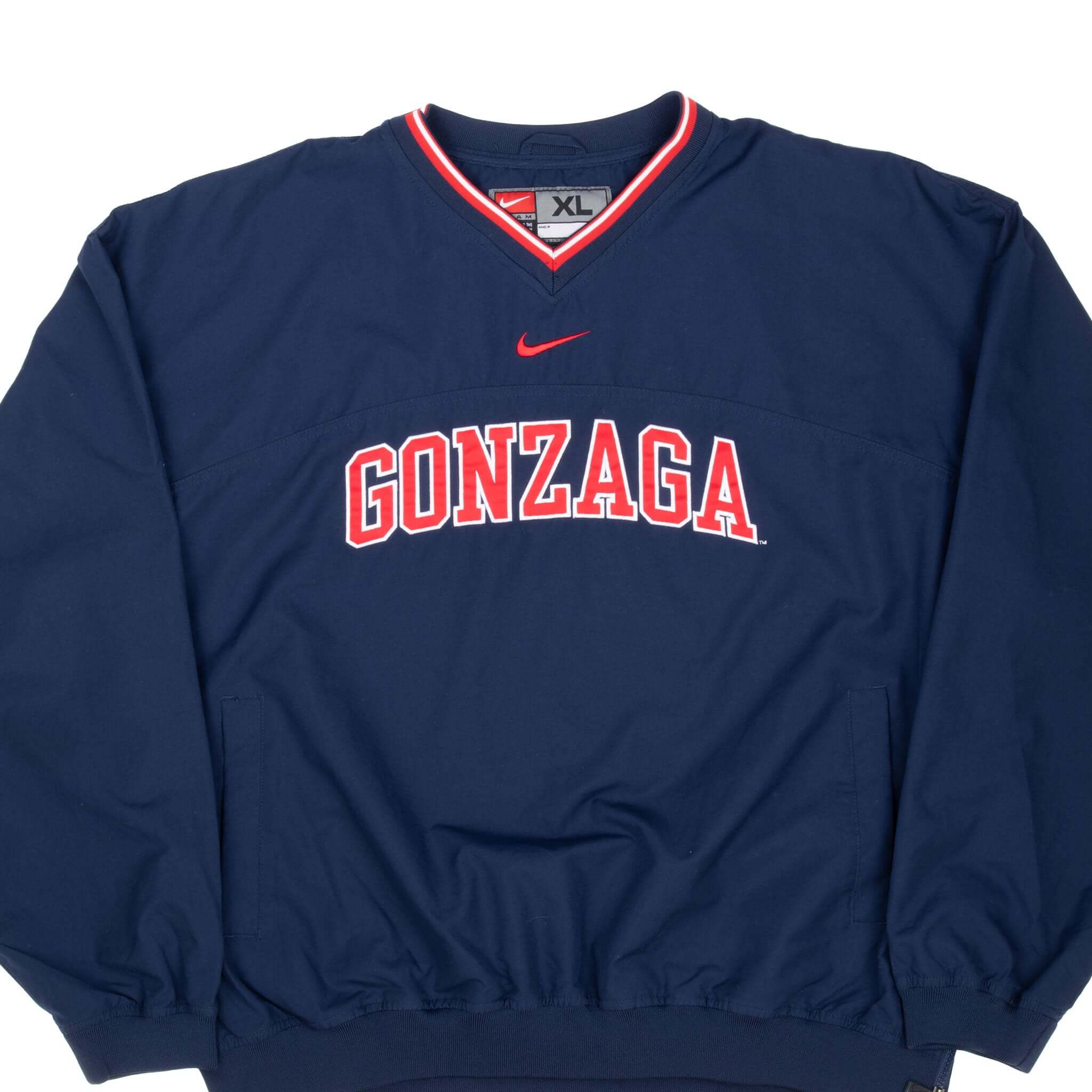 Vintage Nike Ncaa Gonzaga Windbreaker Pullover Jacket 1990S Size XL