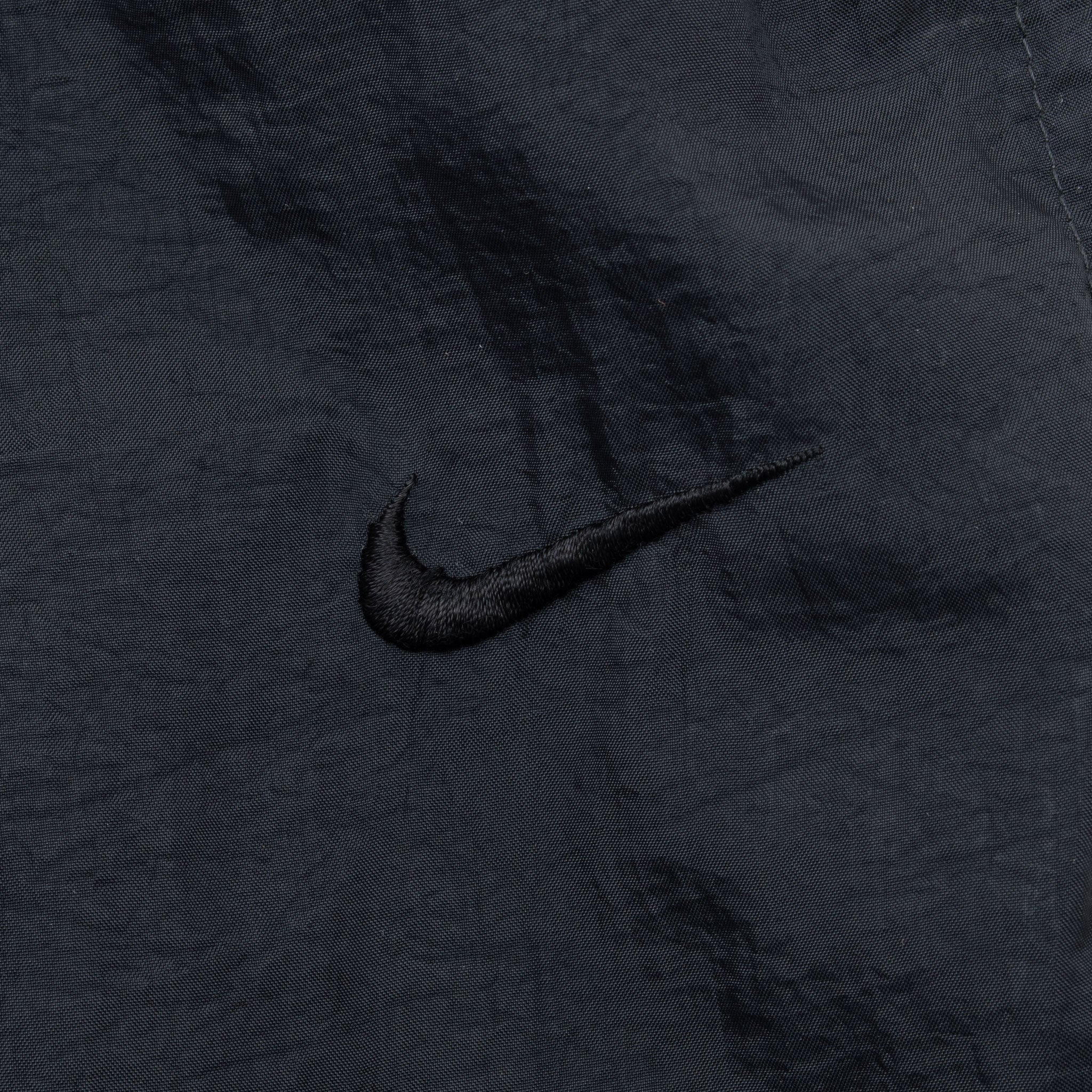 Vintage Nike Classic Swoosh Black Nylon Track Pants 1990S Size Large