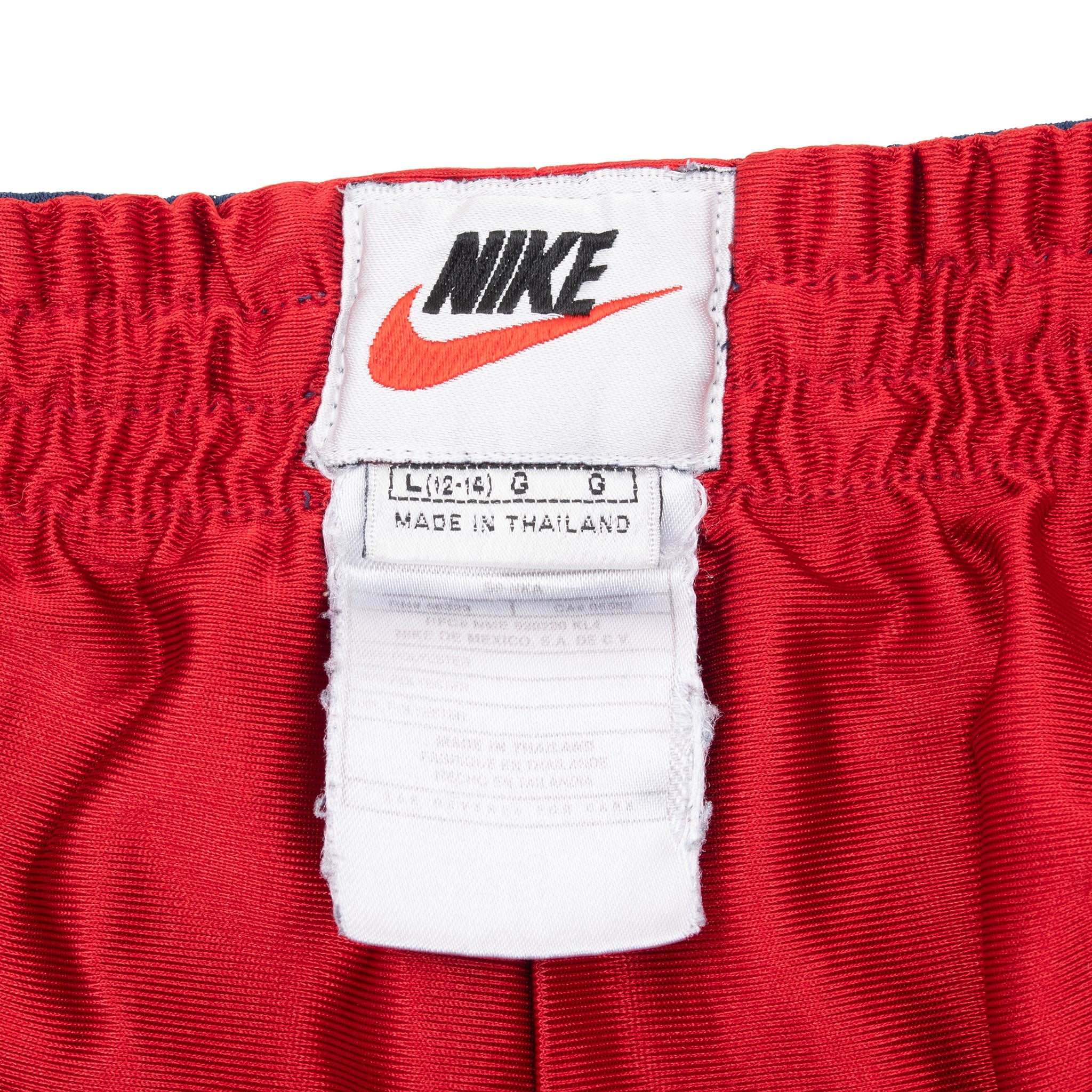 Vintage Nike Red Blue Reversible Basketball Track Shorts 1990S Size Large Women