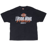 Vintage Harley Davidson I Rode Mine Sturgis South Dakota 2001 Tee Shirt Size XL