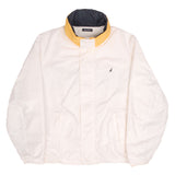 Vintage Nautica White Reversible Windbreaker Jacket 1990S Size XL