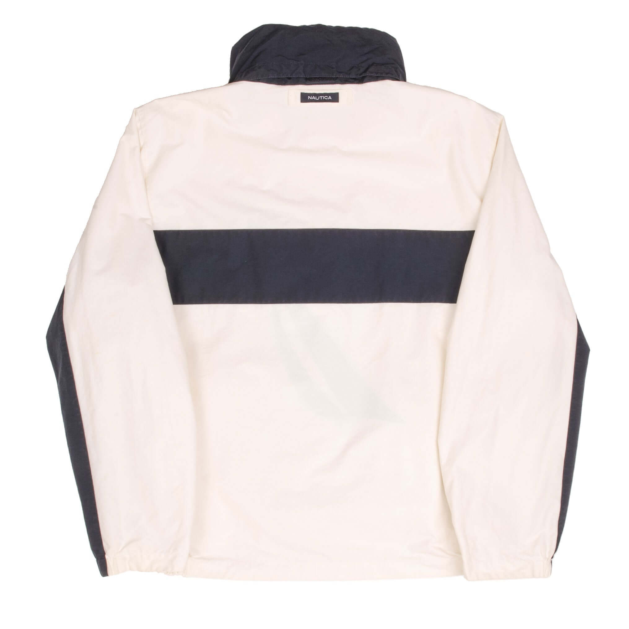Vintage Nautica White Reversible Windbreaker Jacket 1990S Size XL